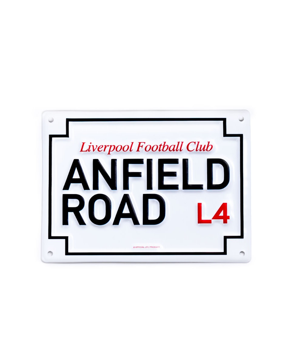 LFC Small Metal Anfield Road Sign - Image 1