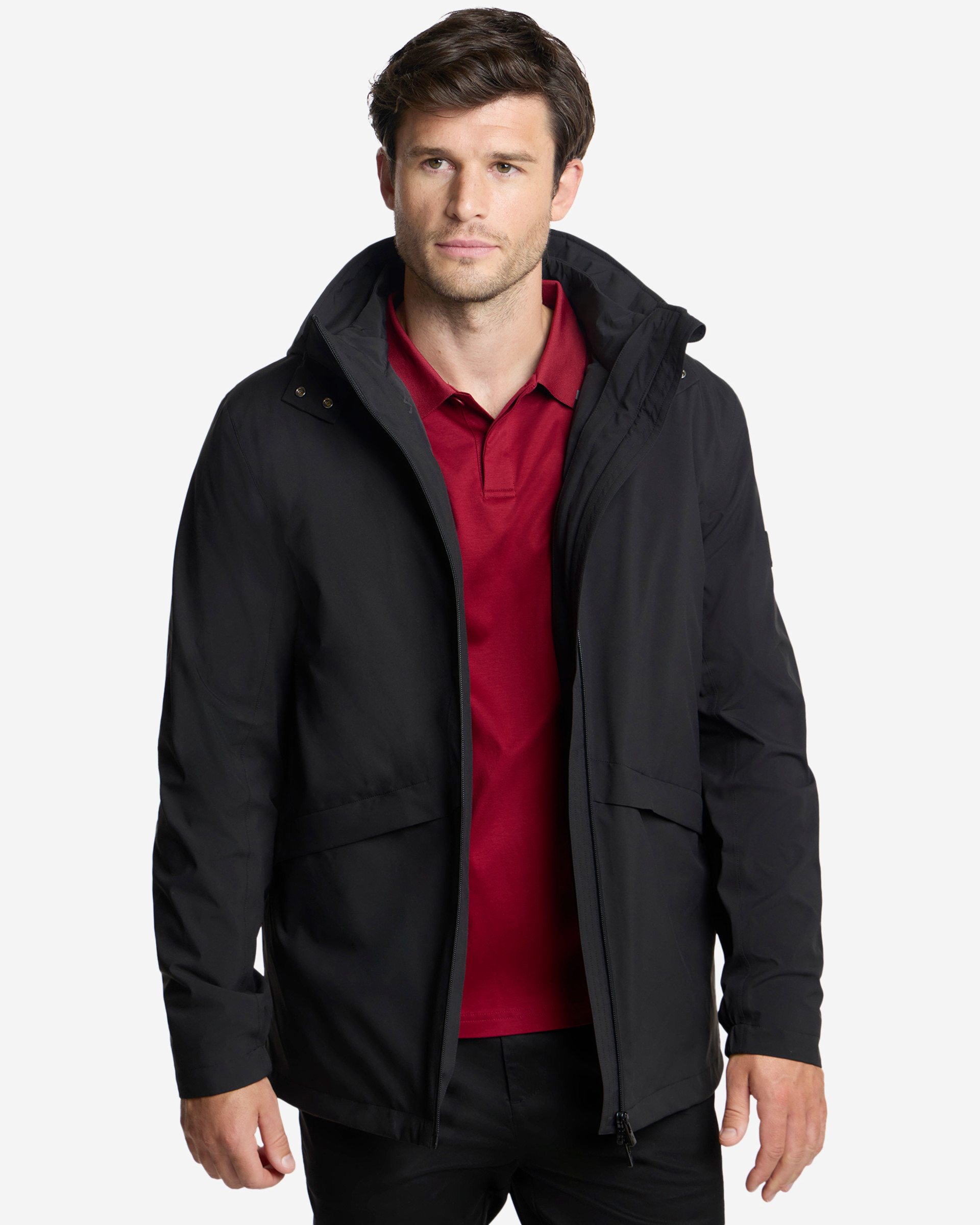 Chaqueta impermeable 3 en 1 LFC Firma para hombre, color negro - Image 1