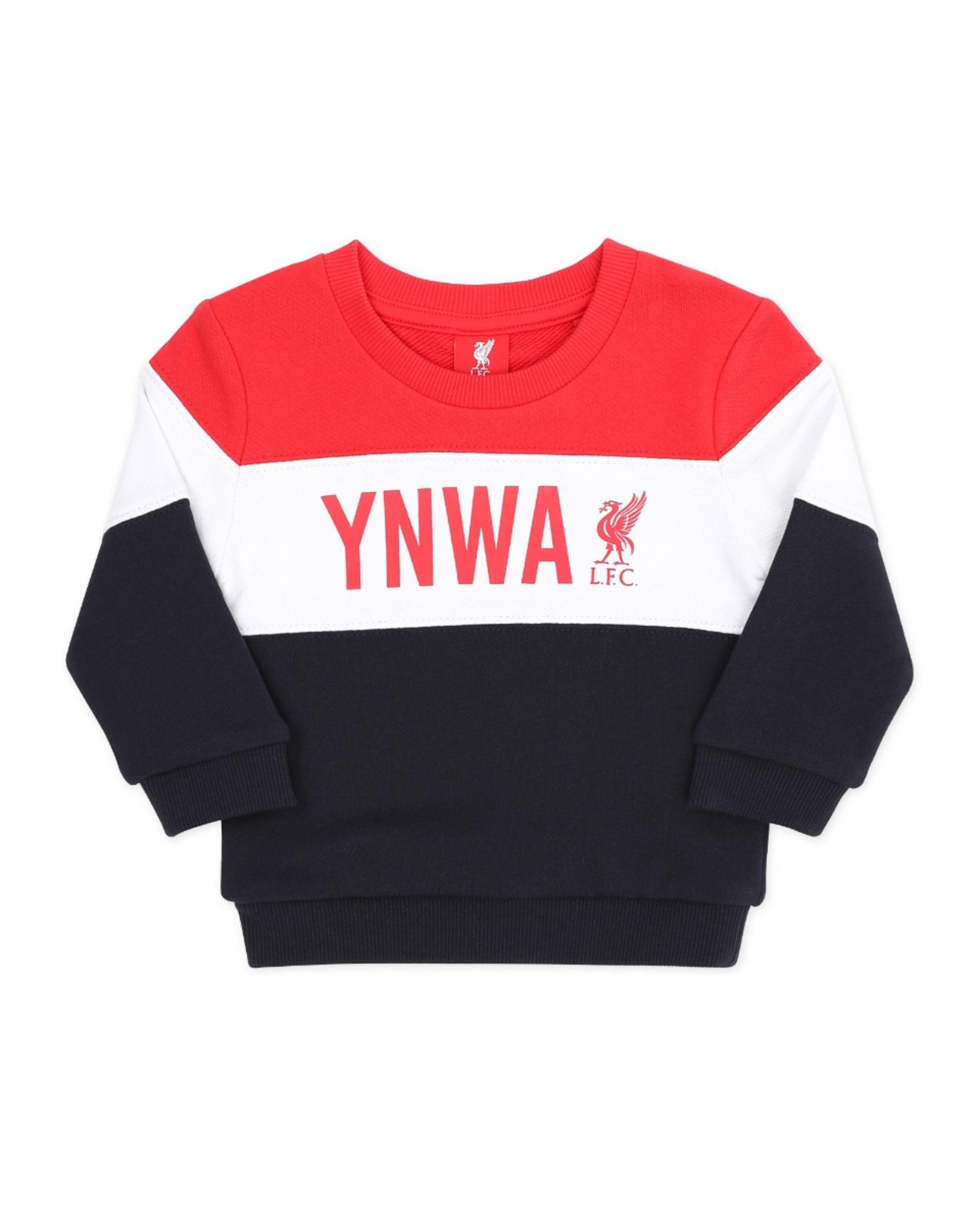 Ensemble de jogging LFC Baby Panel rouge, blanc et bleu marine - Image 2