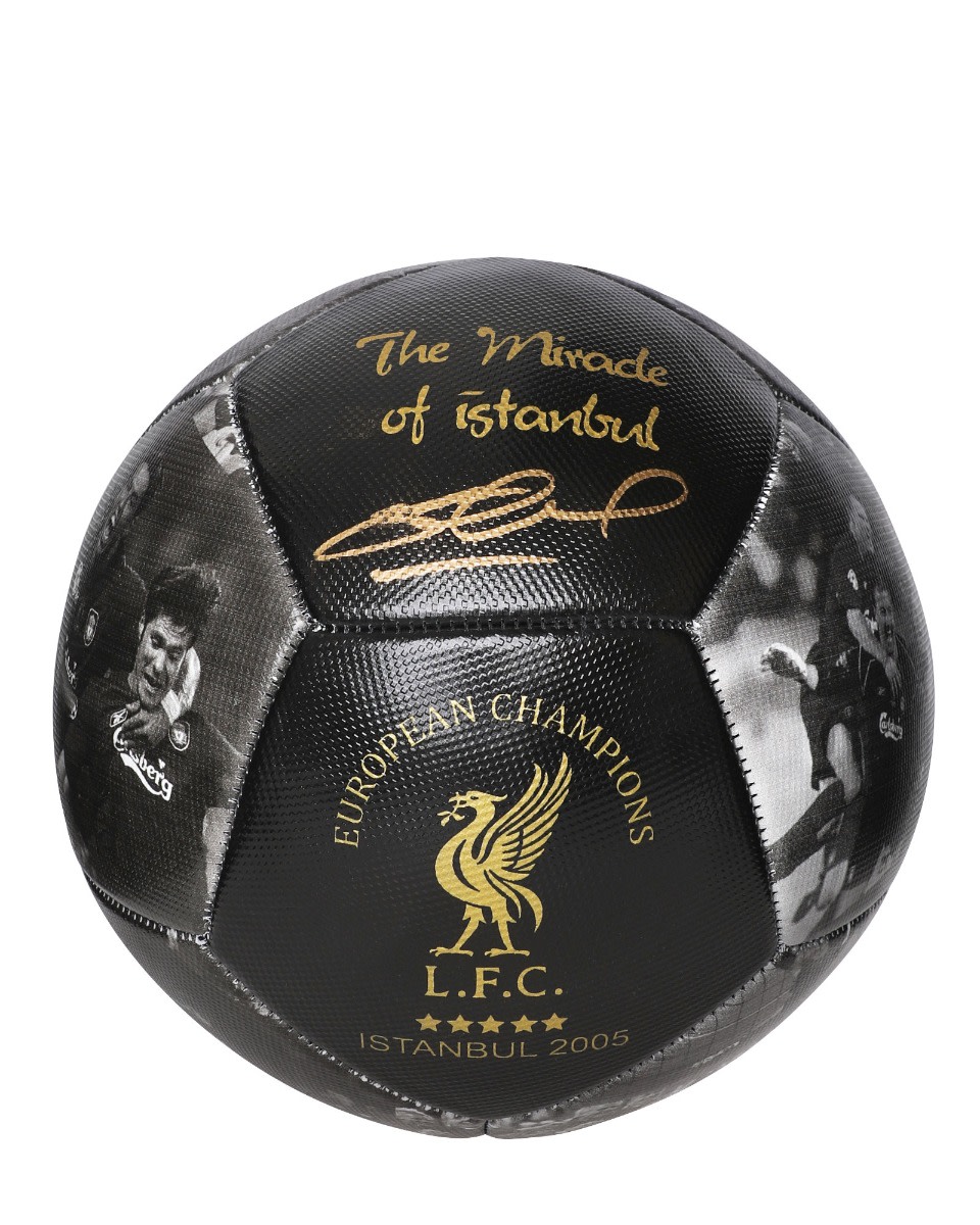 Balón de fútbol en caja firmado por la LFC Gerrard Istanbul 2005 - Image 2