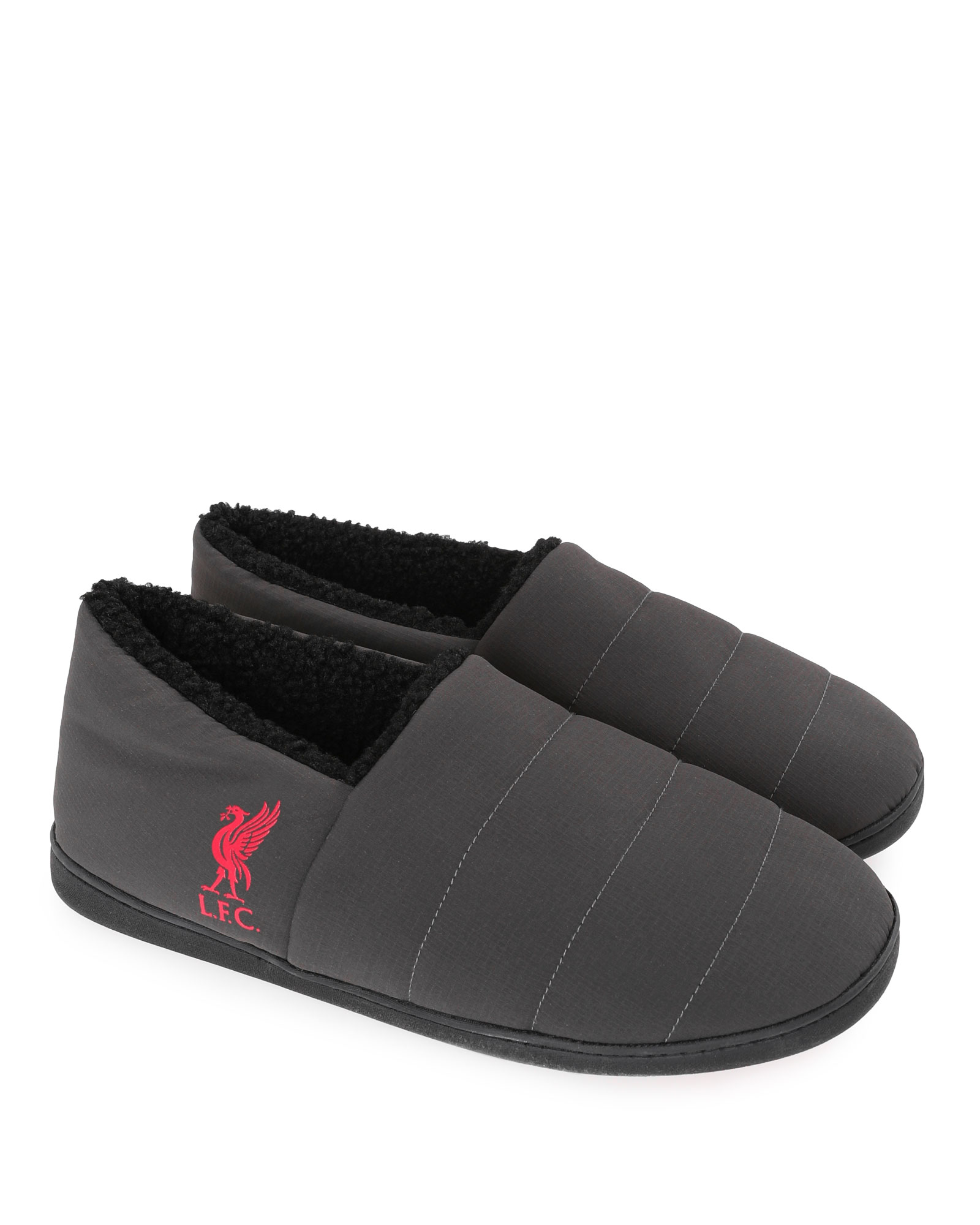 LFC Herr Quiltade Tofflor Grå - Image 1