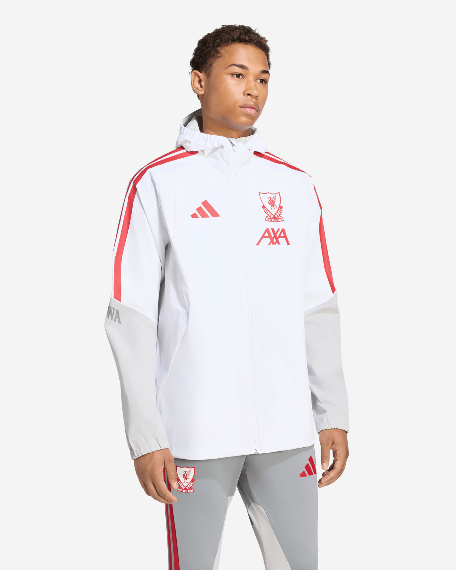 LFC adidas Herren-Regenjacke 26/27 Authentic European Tiro, Weiß - Image 1