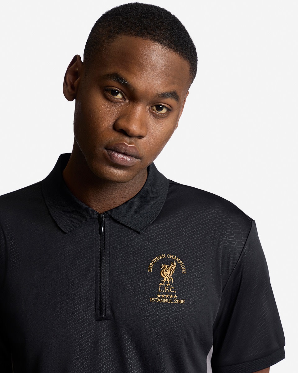 LFC Mens Istanbul 2005 Print Polo Black - Image 3