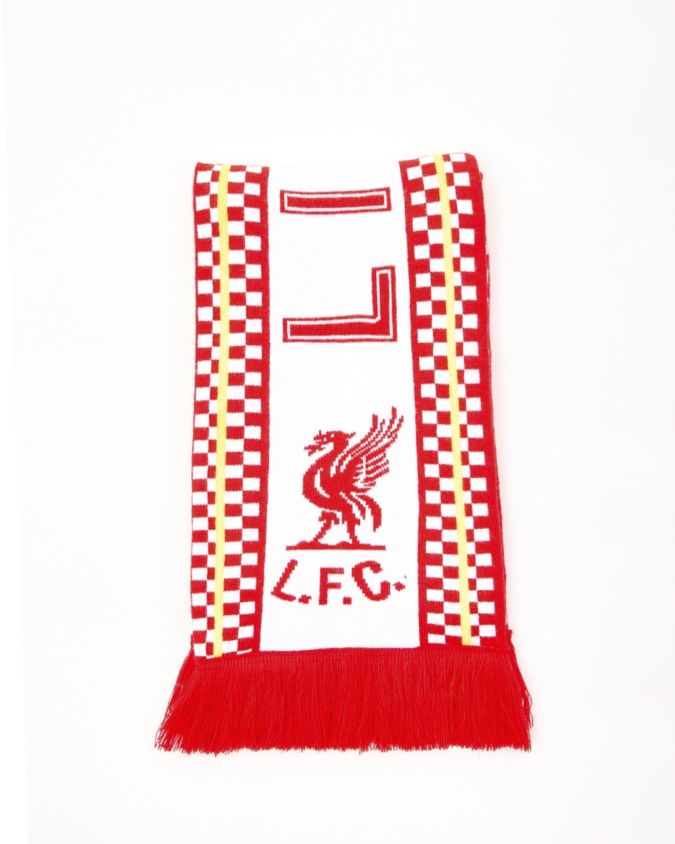 LFC Adults 86 Checker Scarf Red - Image 4