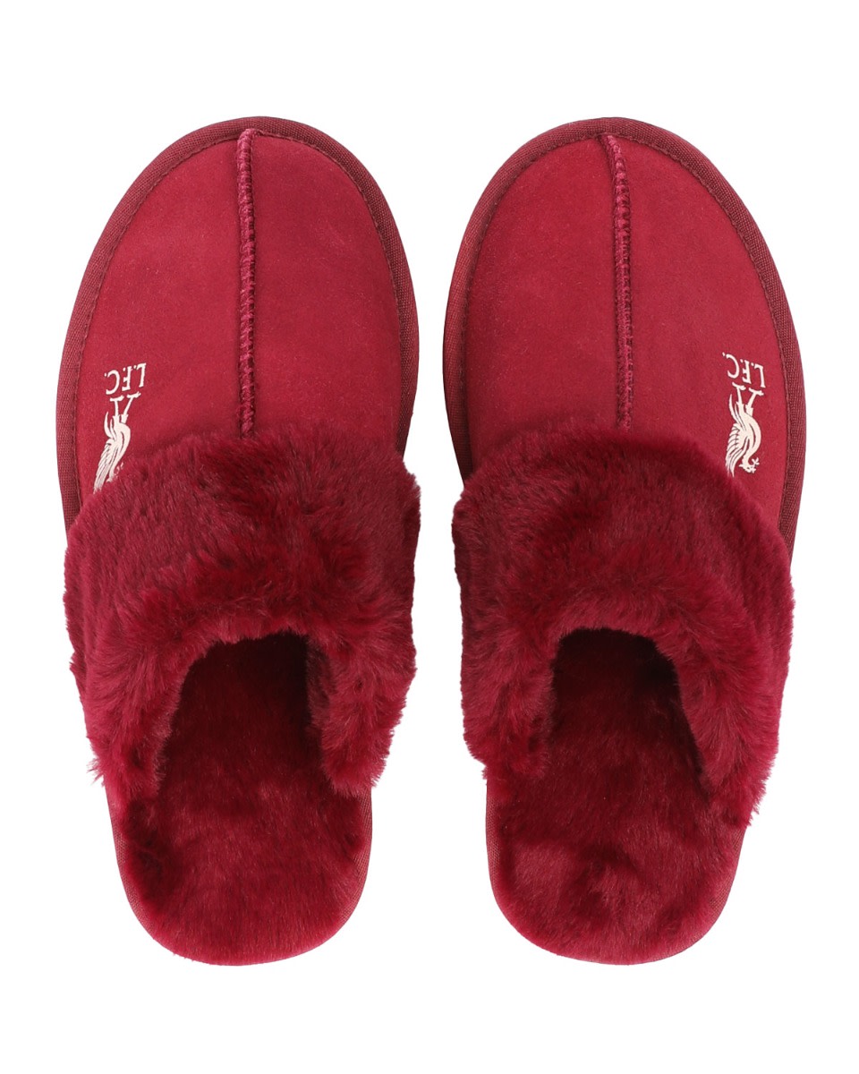 LFC Womens Suede Mules Red - Image 2