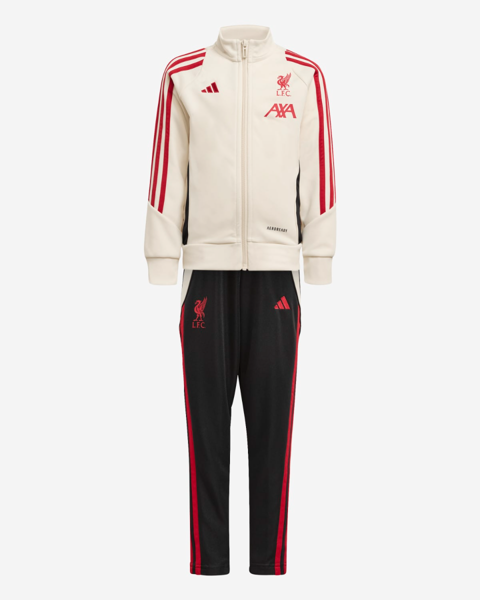 LFC adidas Little Kids 25/26 Domestic Tracksuit White - Image 1