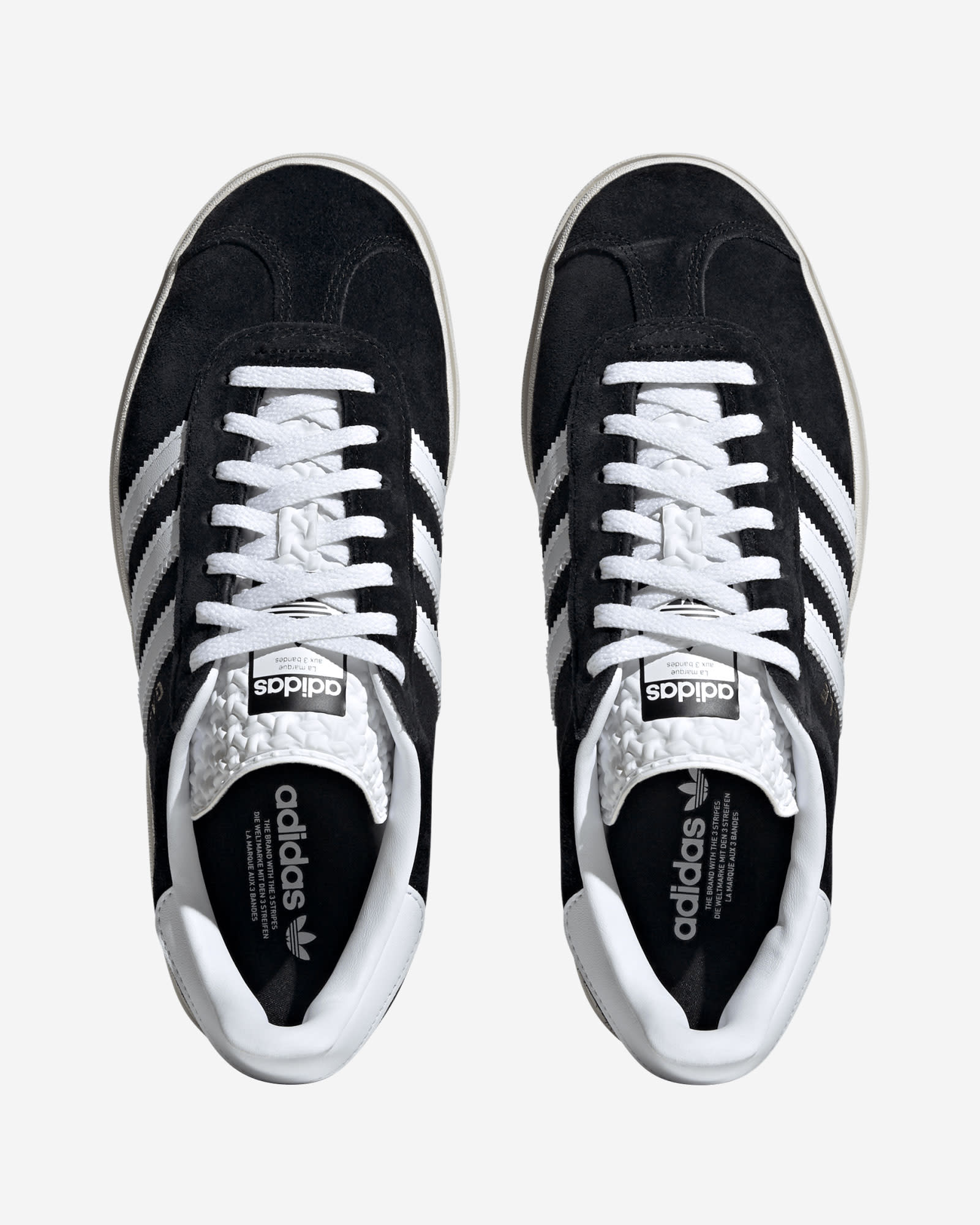 Zapatillas Adidas Gazelle Bold para adultos, color blanco y negro - Image 2