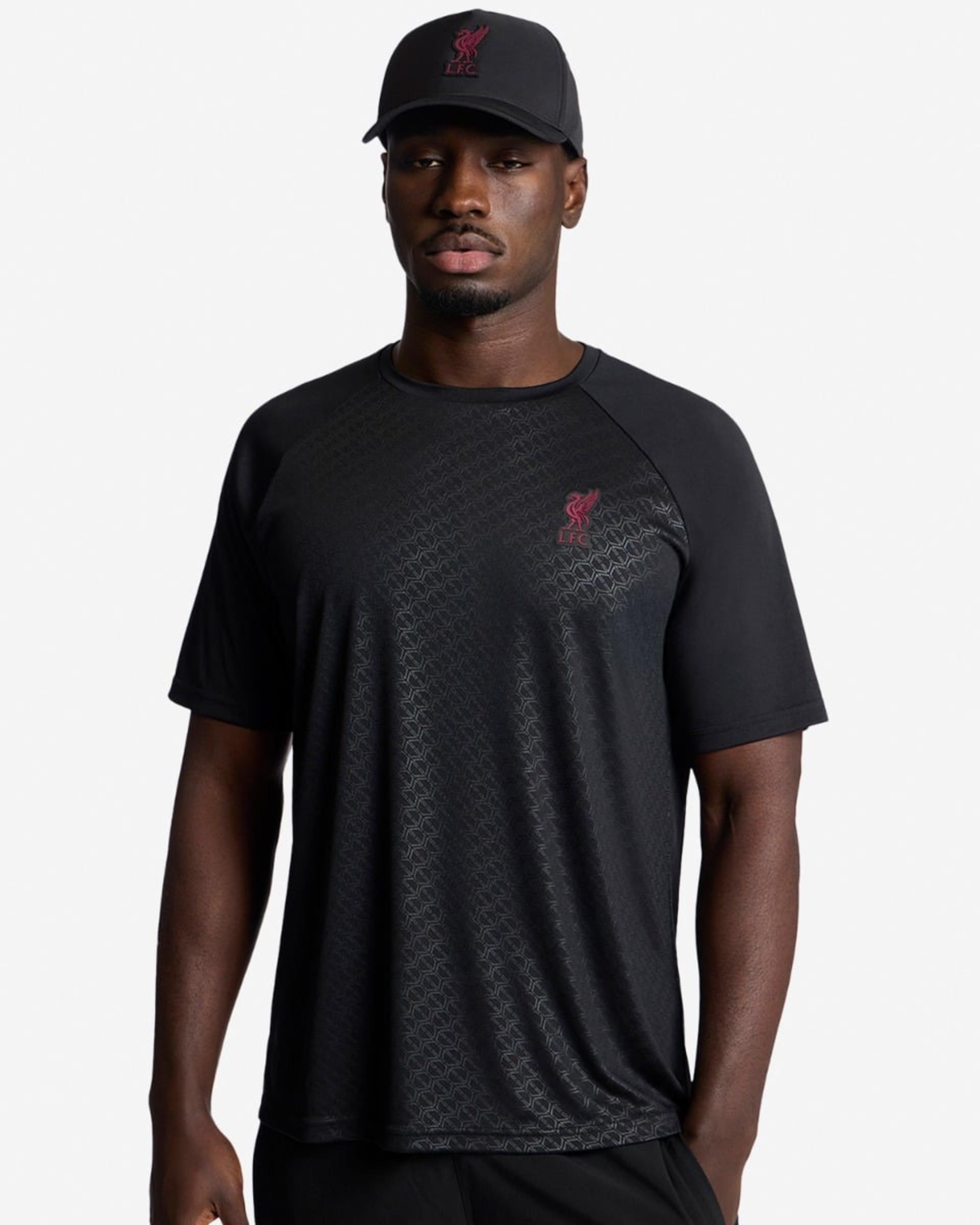 เสื้อยืดลายนูนบุรุษ LFC สีดำ - Image 1