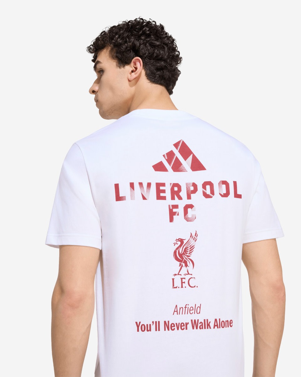 LFC adidas Mens 26/27 Stadium Graphic Tee White - Image 4