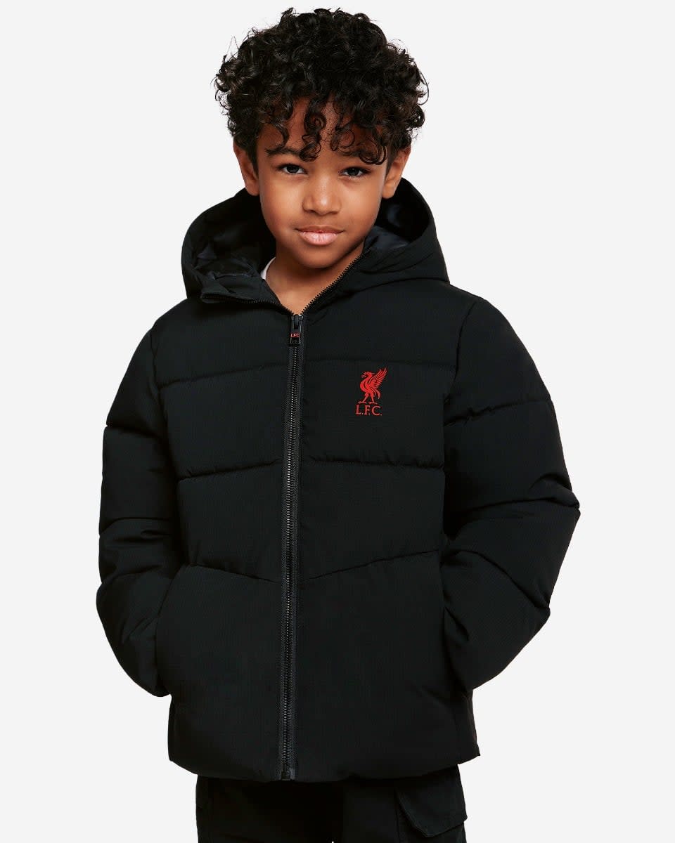 LFC Juniors Puffa Jacket Black - Image 3
