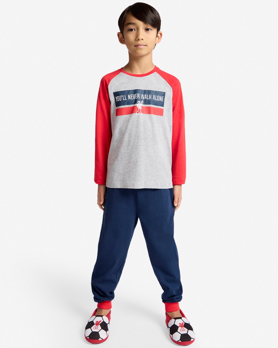 Conjunto de pijama largo LFC Juniors azul marino - Image 1