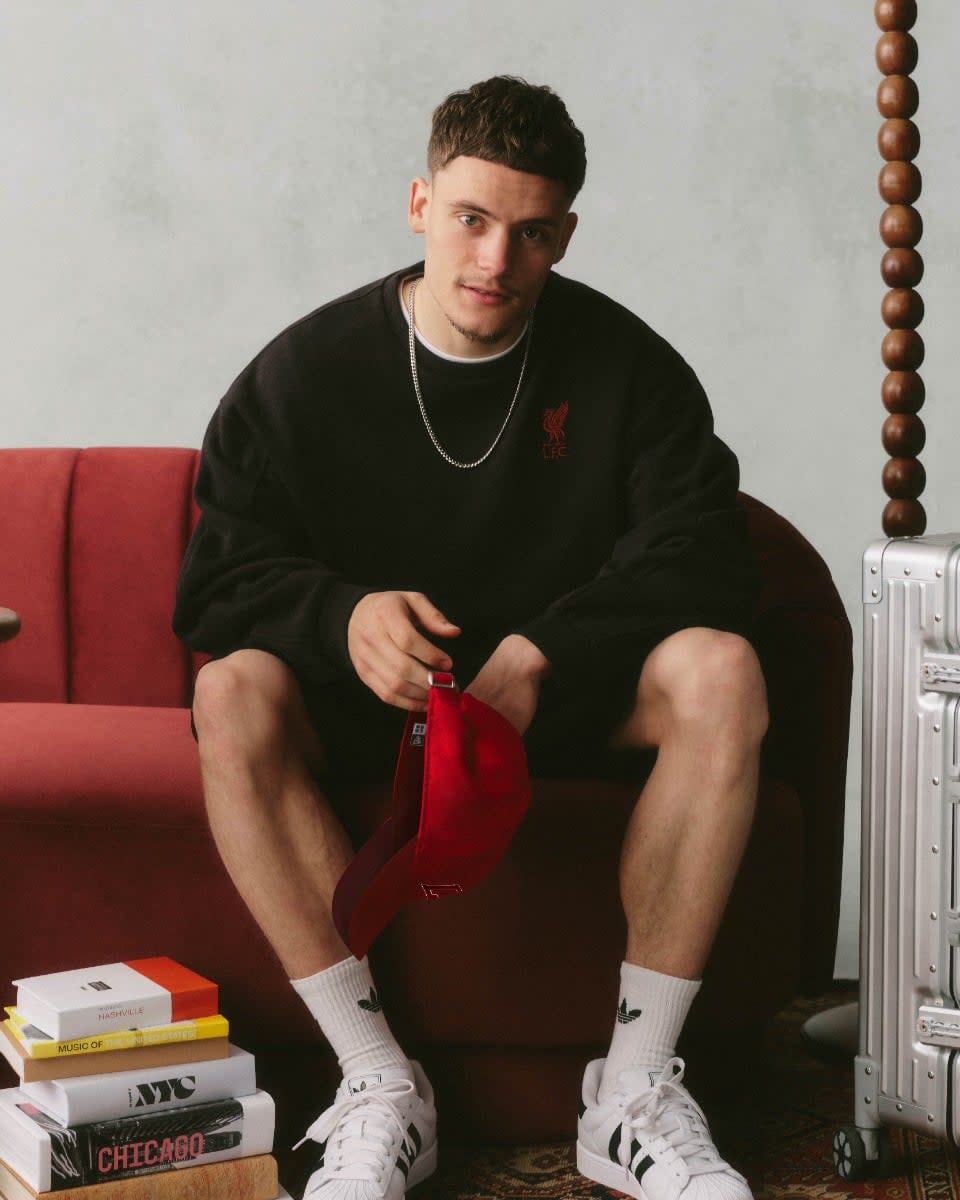LFC Herre oversize YNWA Toggle Sweat Grå - Image 1