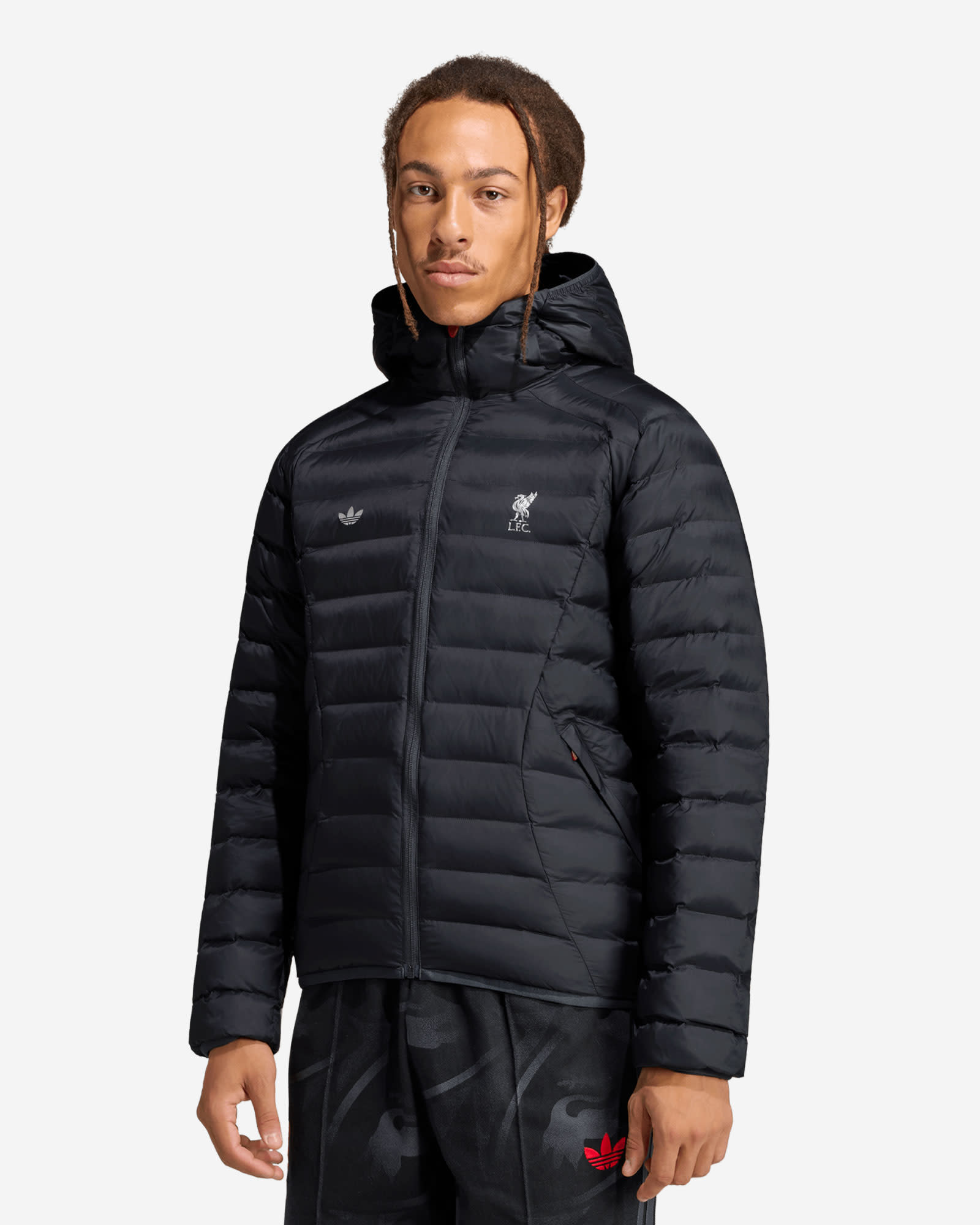 LFC adidas Herr Teamgeist 26 vadderad jacka Mörkgrå - Image 1