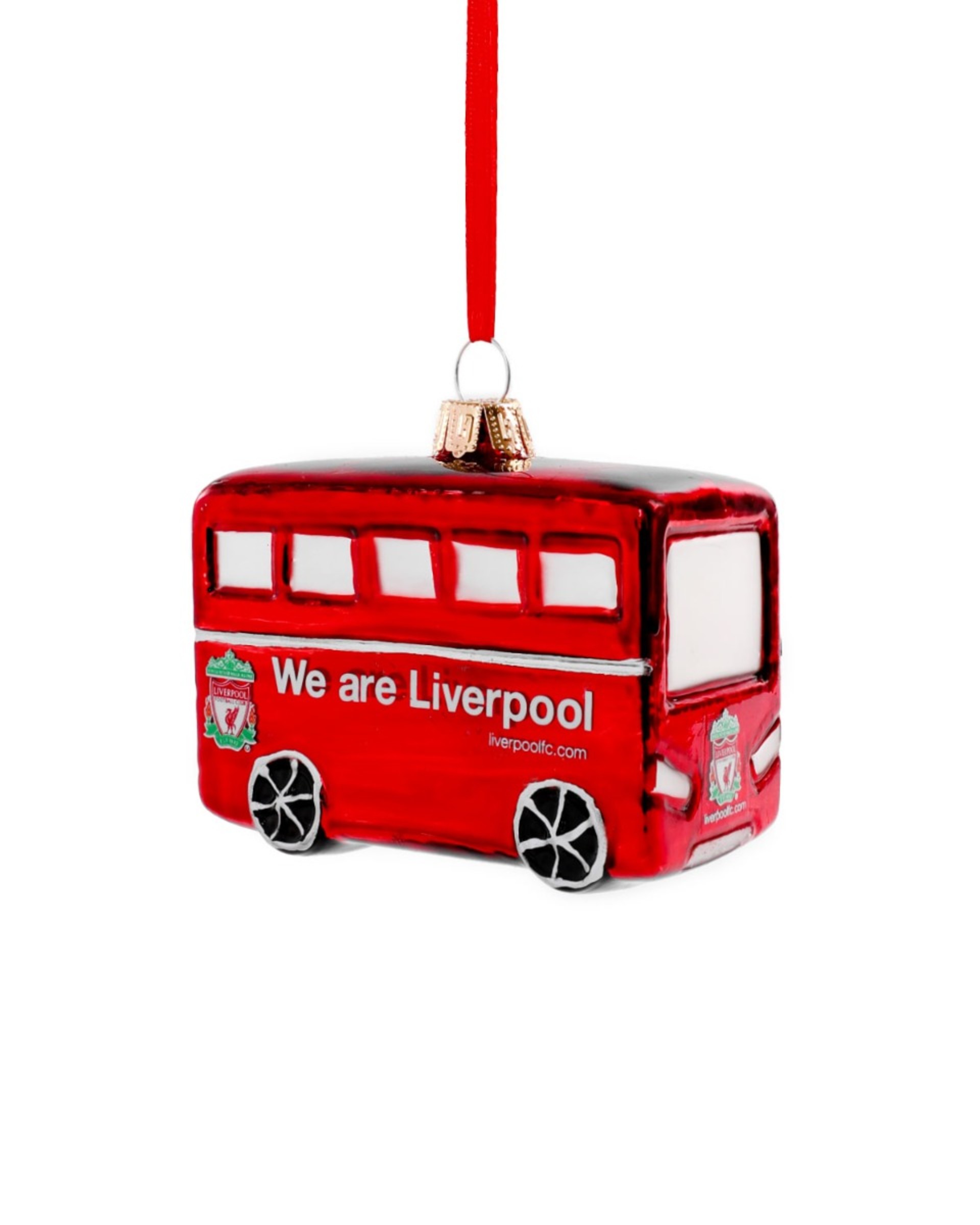 Boule de Noël en verre LFC Team Bus - Image 1