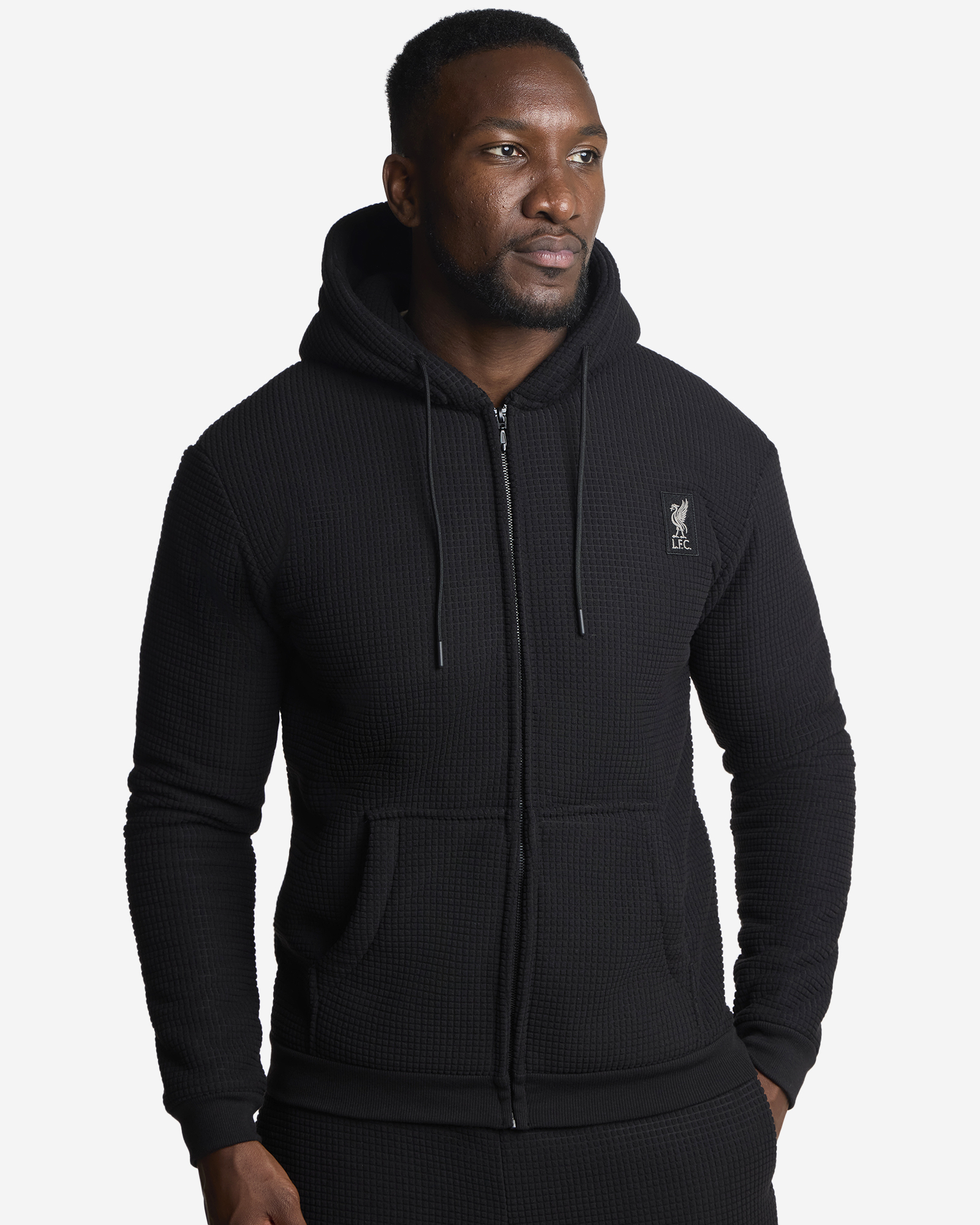 LFC Herr Grid Micro Fleece Bonded Set Svart - Image 1