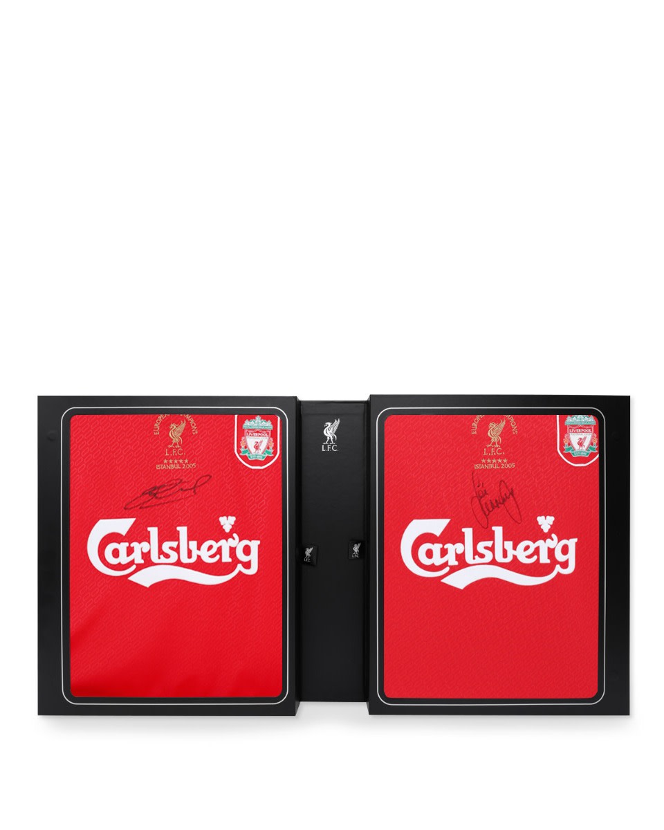 Chemise à double boîte Gerrard & Carragher signée par le LFC en 2005 - Image 1