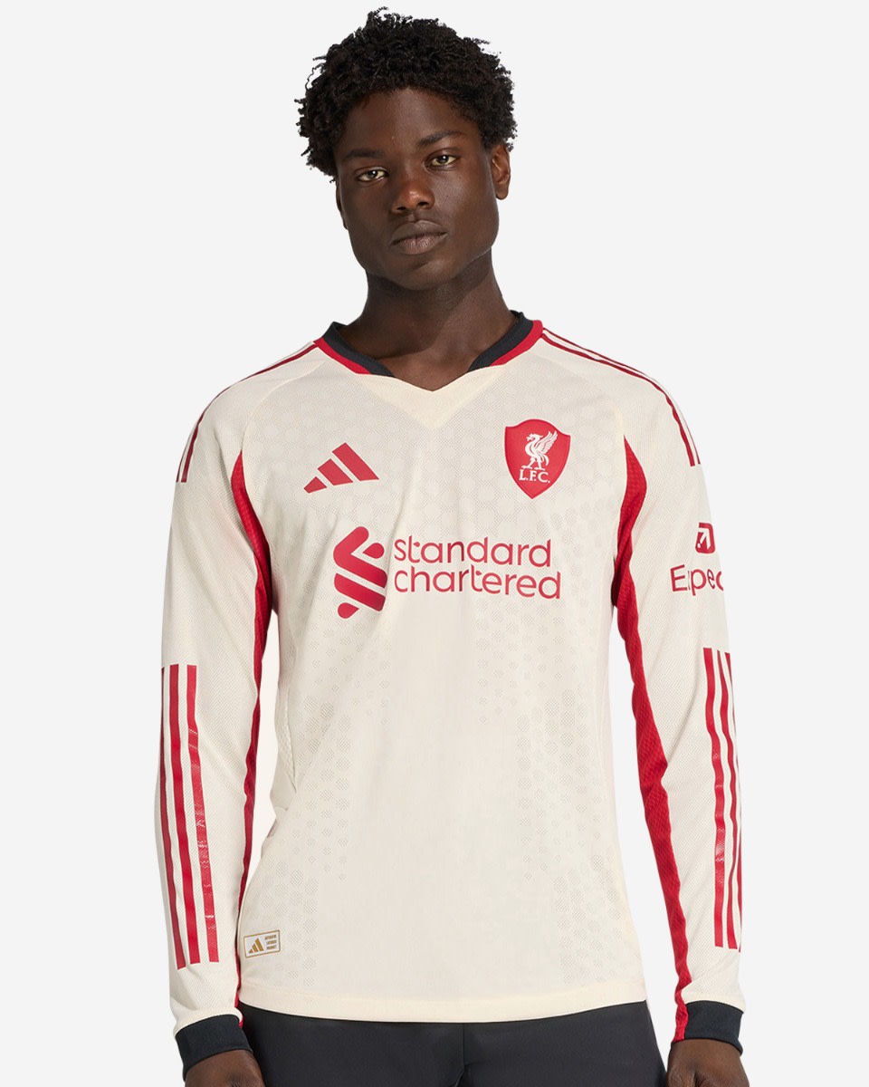 LFC adidas Mens 25/26 Authentic Away Long Sleeve Jersey - Image 1