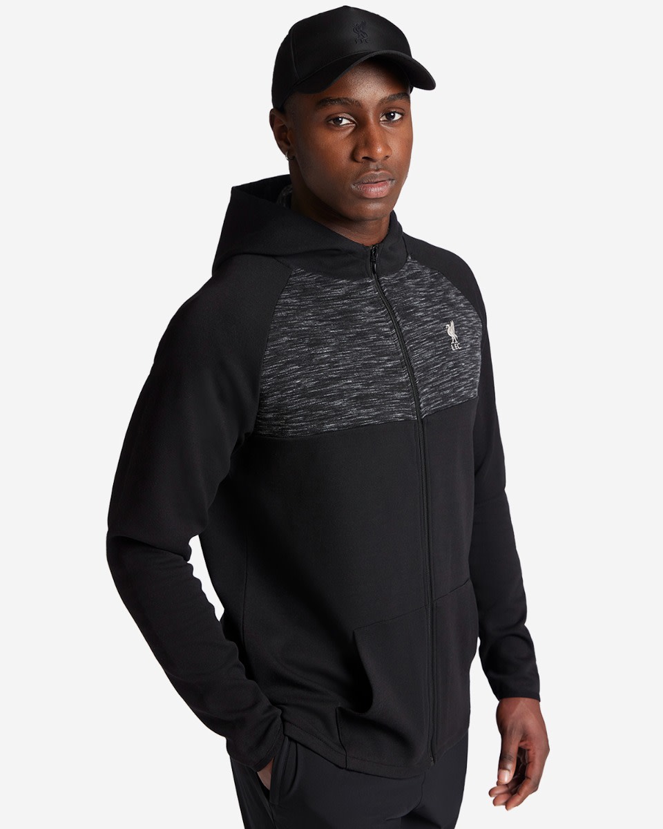 LFC Adults Track Top med huva Svart - Image 1