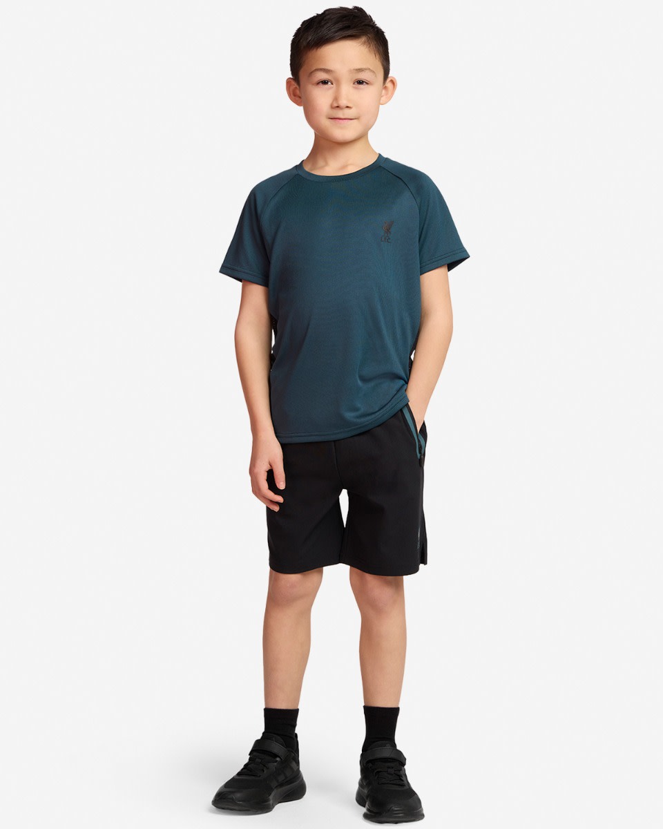LFC Juniors Panel Raglan Tee Green - Image 4
