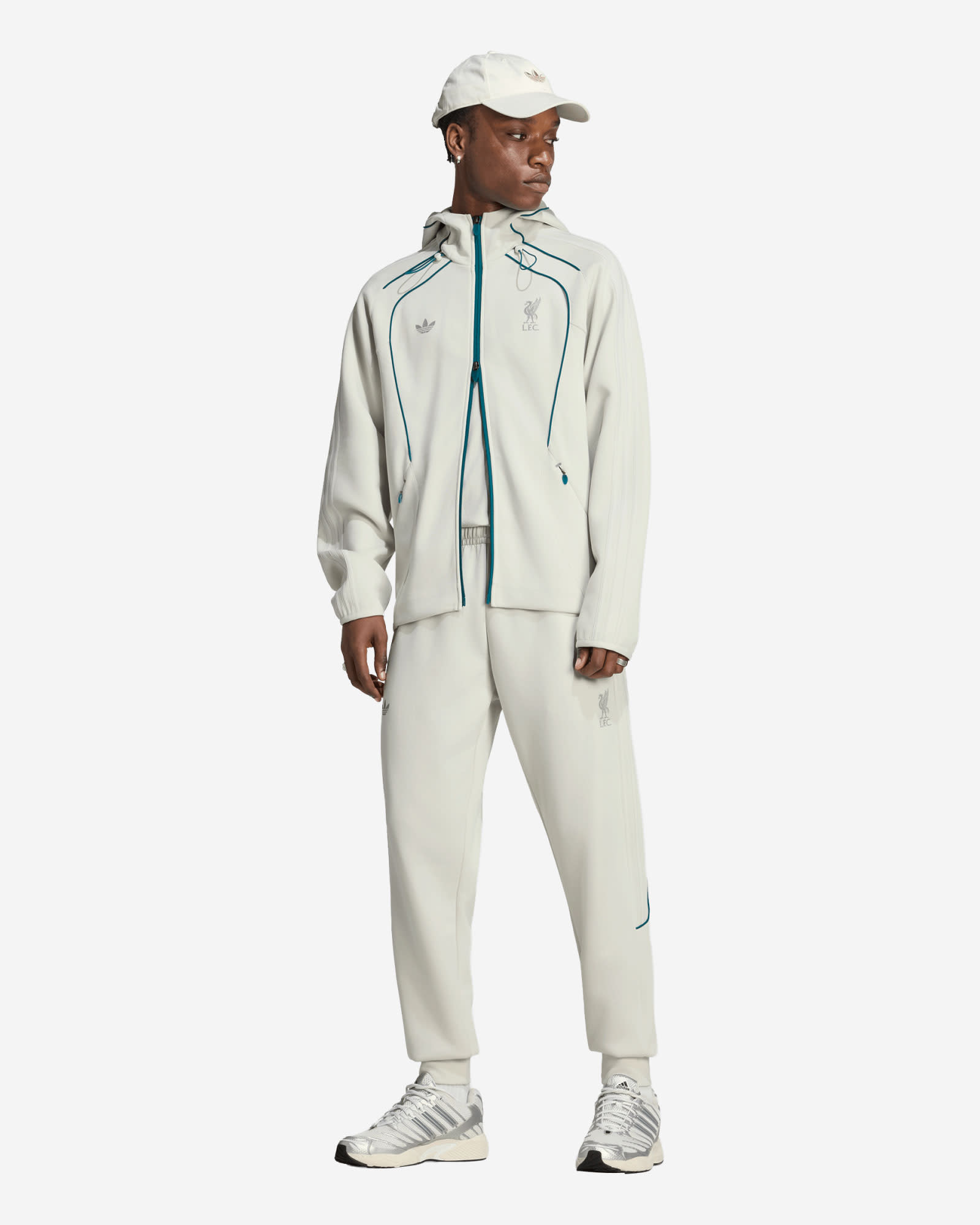 LFC adidas Mens Spacer Teamgeist 26 Track Top Grey - Image 3
