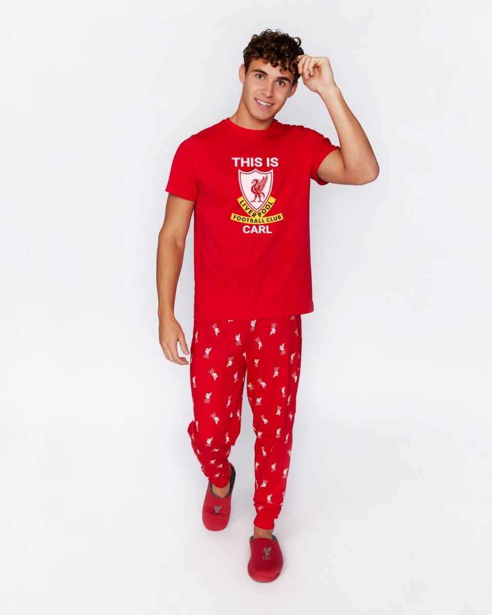 LFC Personliga This Is Anfield-pyjamas för män - Image 1