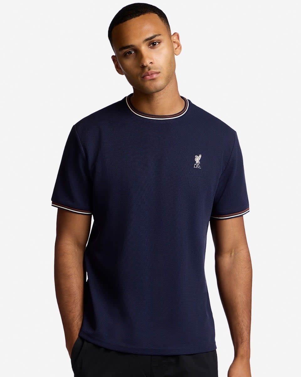 LFC Mens Textured Tee Navy - Image 1