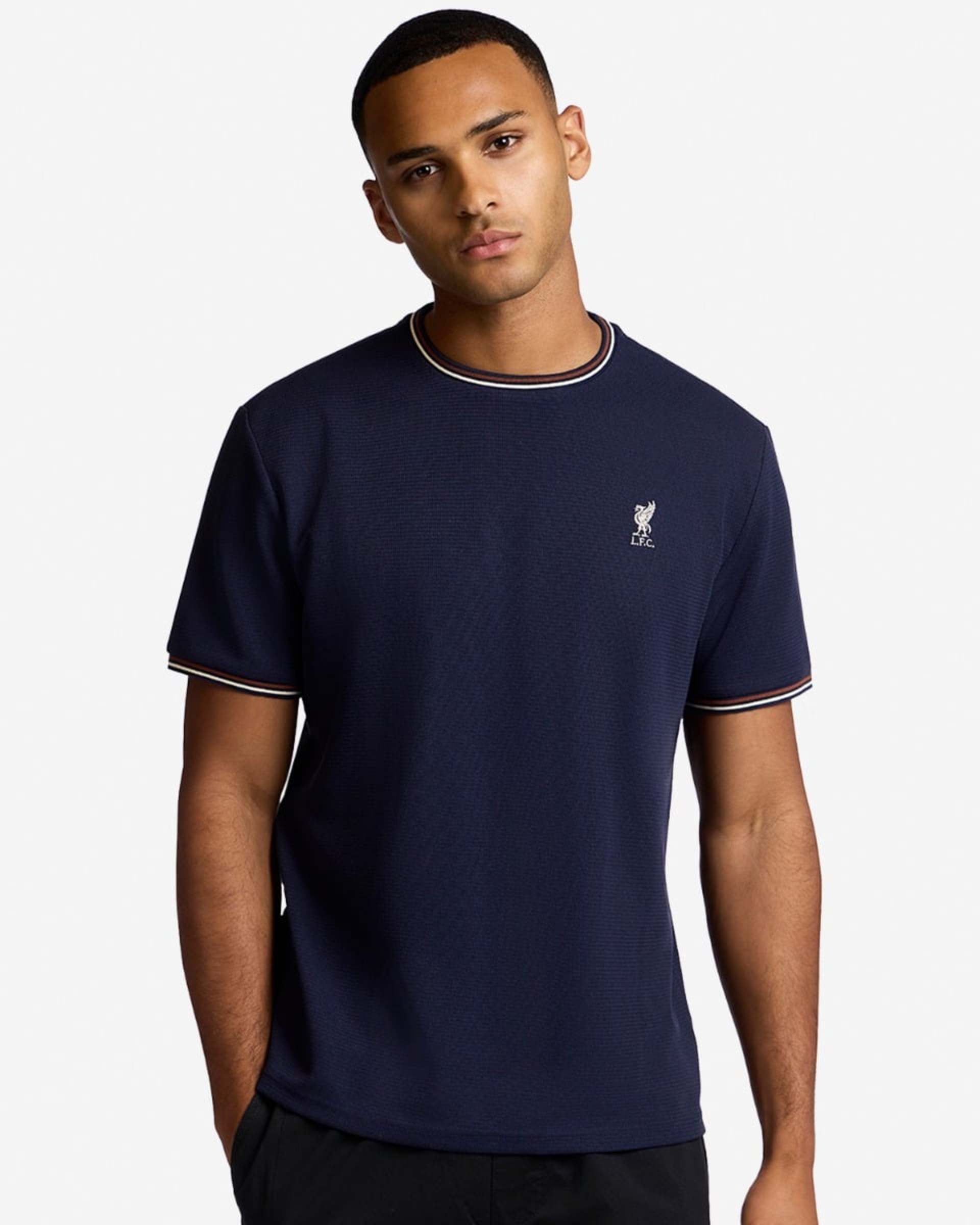LFC Strukturiertes Herren-T-Shirt Navy - Image 1