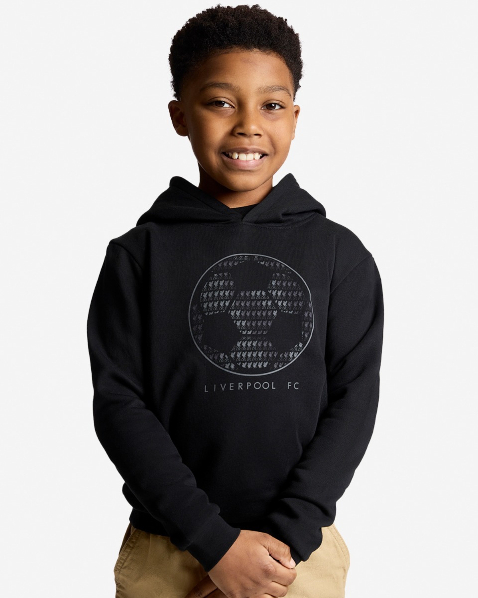 LFC Liverbird Ball-Kapuzenpullover für Kleinkinder, Schwarz - Image 1