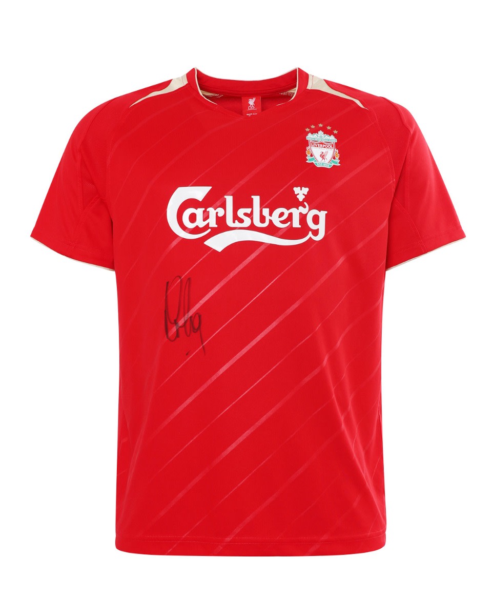 LFC Signed 05/06 Crouch Boxed Shirt - Image 2