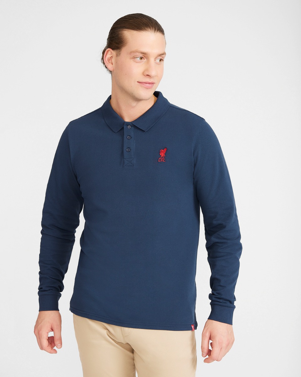 LFC ロングスリーブポロネイビー - Image 1