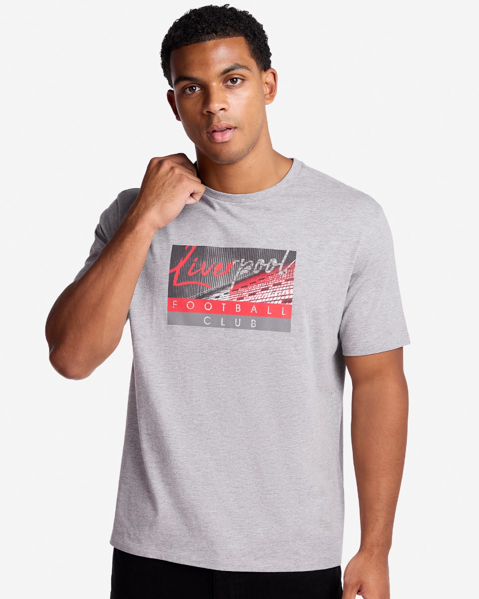 LFC Mens Seating Stadium Tee Grey - Image 1