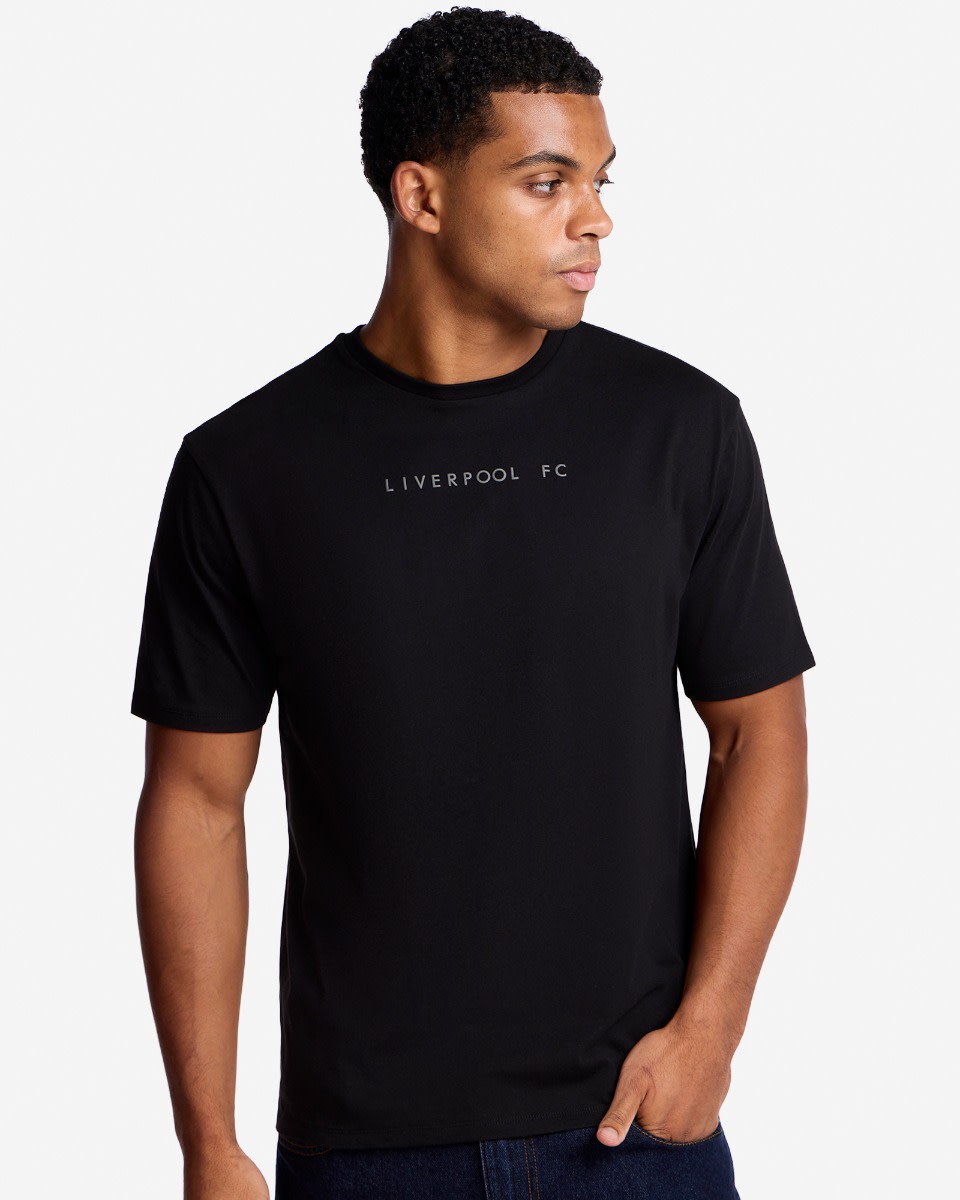 LFC Mens Liverbird Ball Tee Black - Image 4