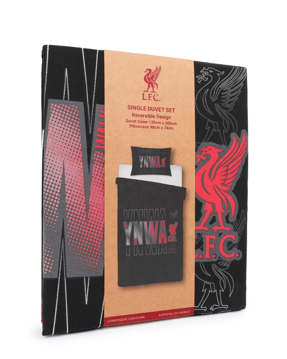 LFC YNWA Single Duvet Set Black - Image 2