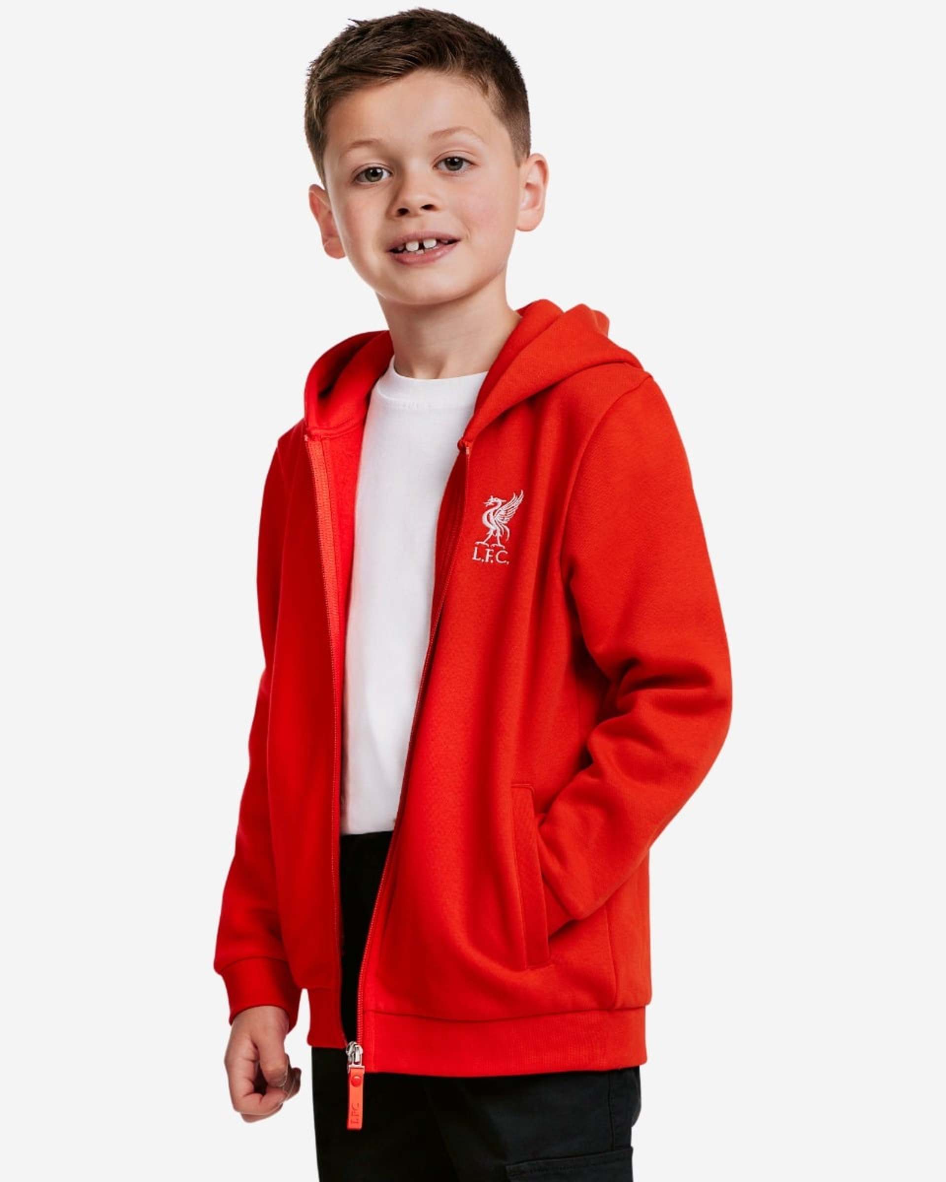 เสื้อฮู้ดซิปสำหรับเด็กทารก LFC สีแดง - Image 4