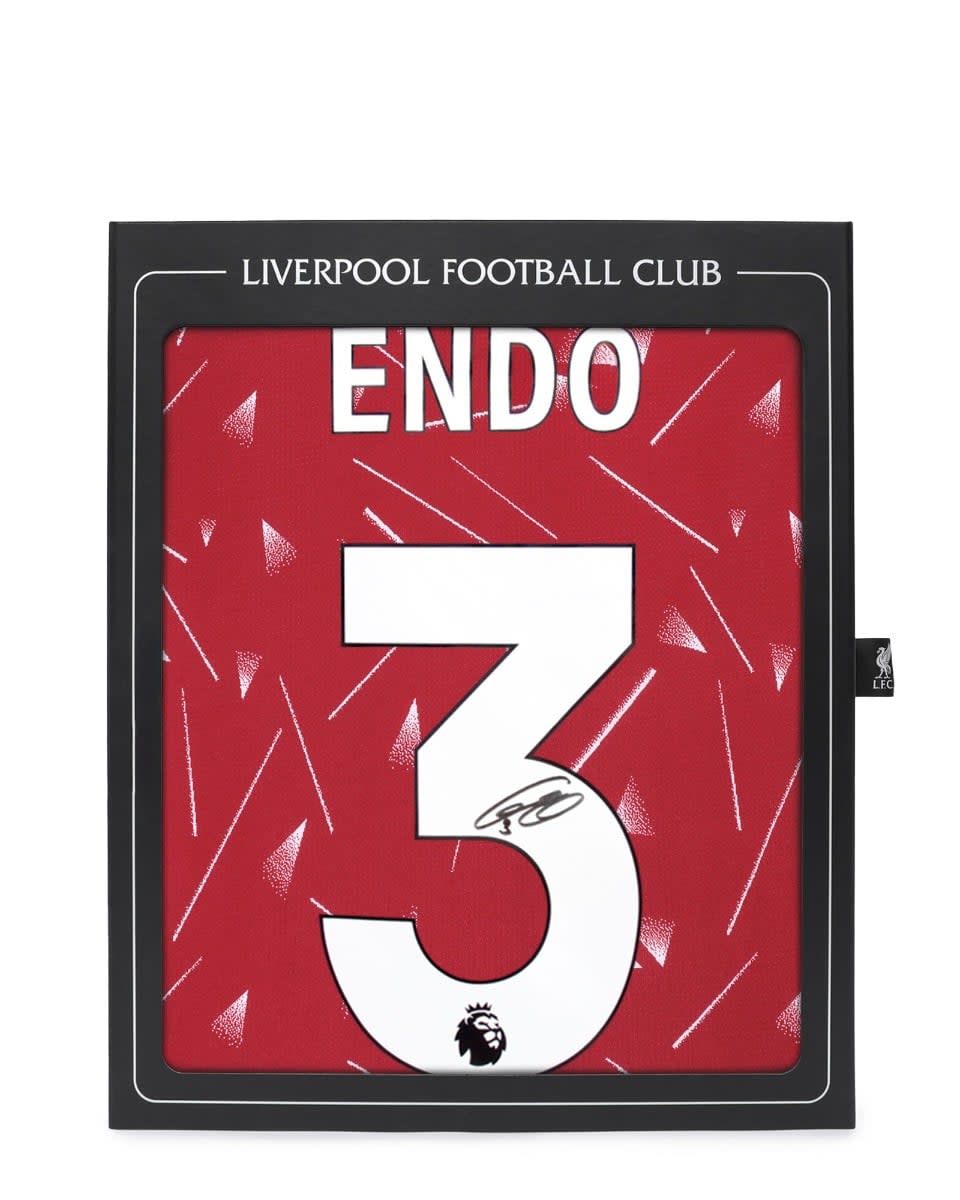 LFC Signed 26/27 Endō Boxed Shirt - Image 1