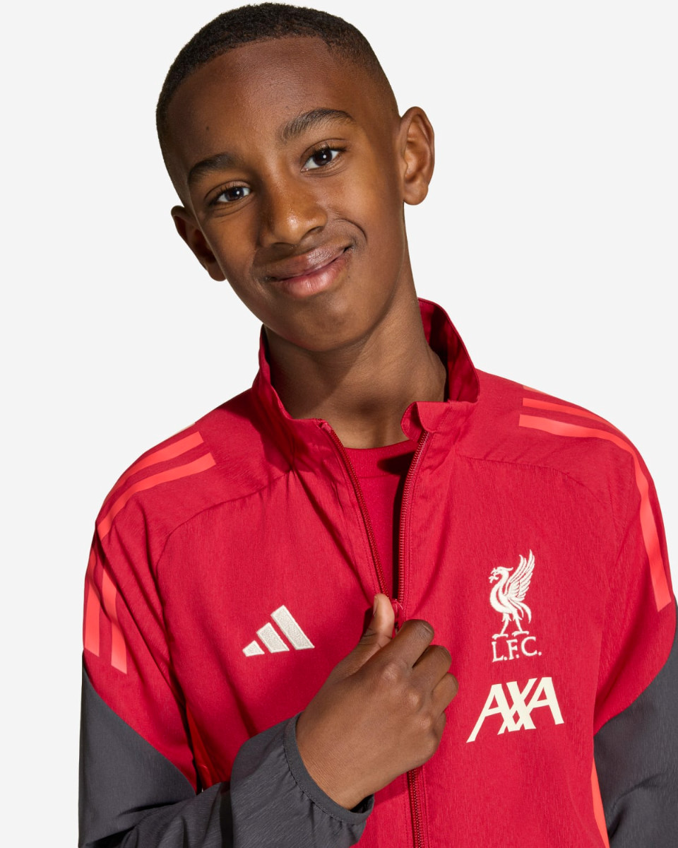 LFC adidas Juniors 25/26 Matchday Jacket Red - Image 4