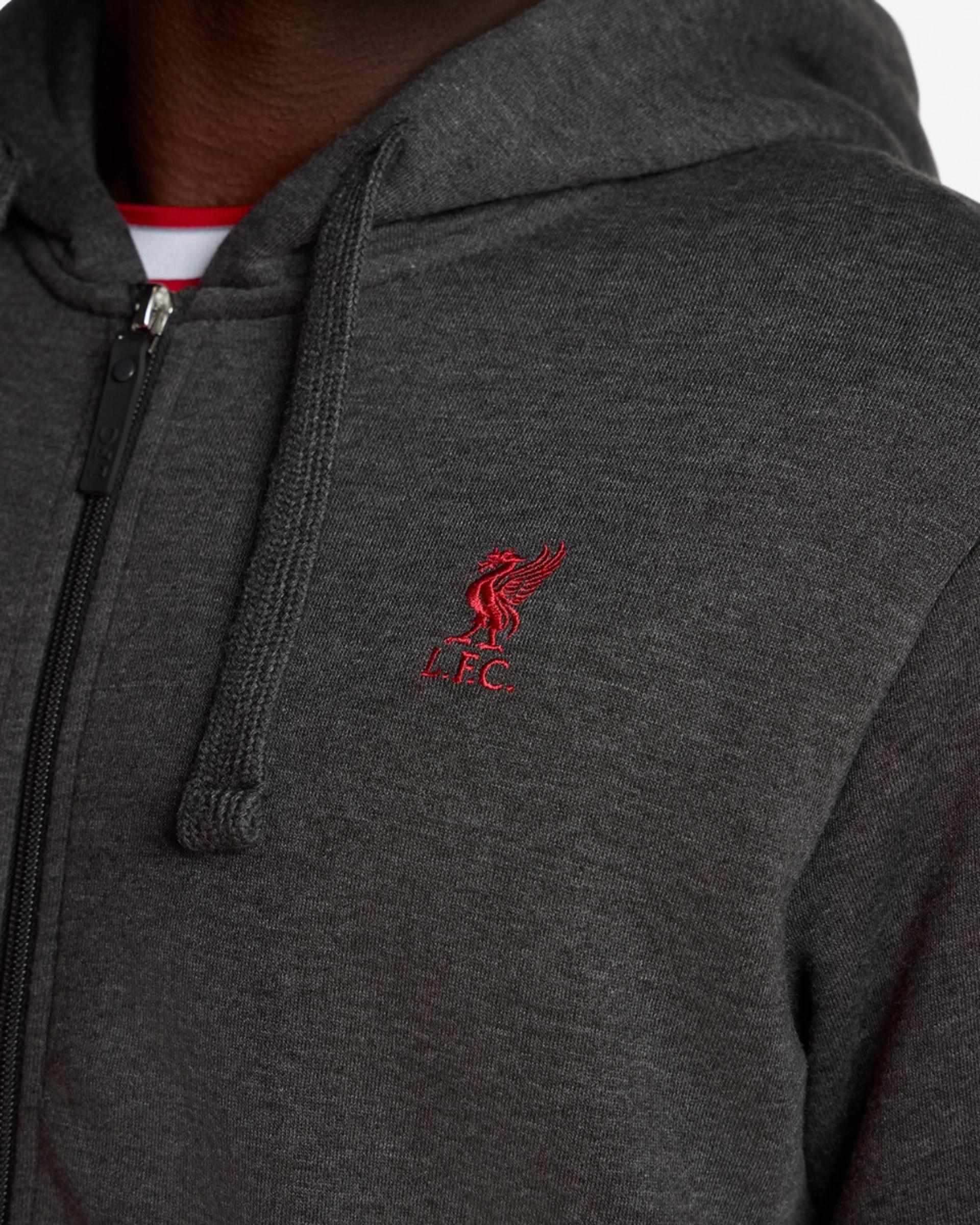 Sudadera con capucha y cremallera para hombre LFC, color gris - Image 2