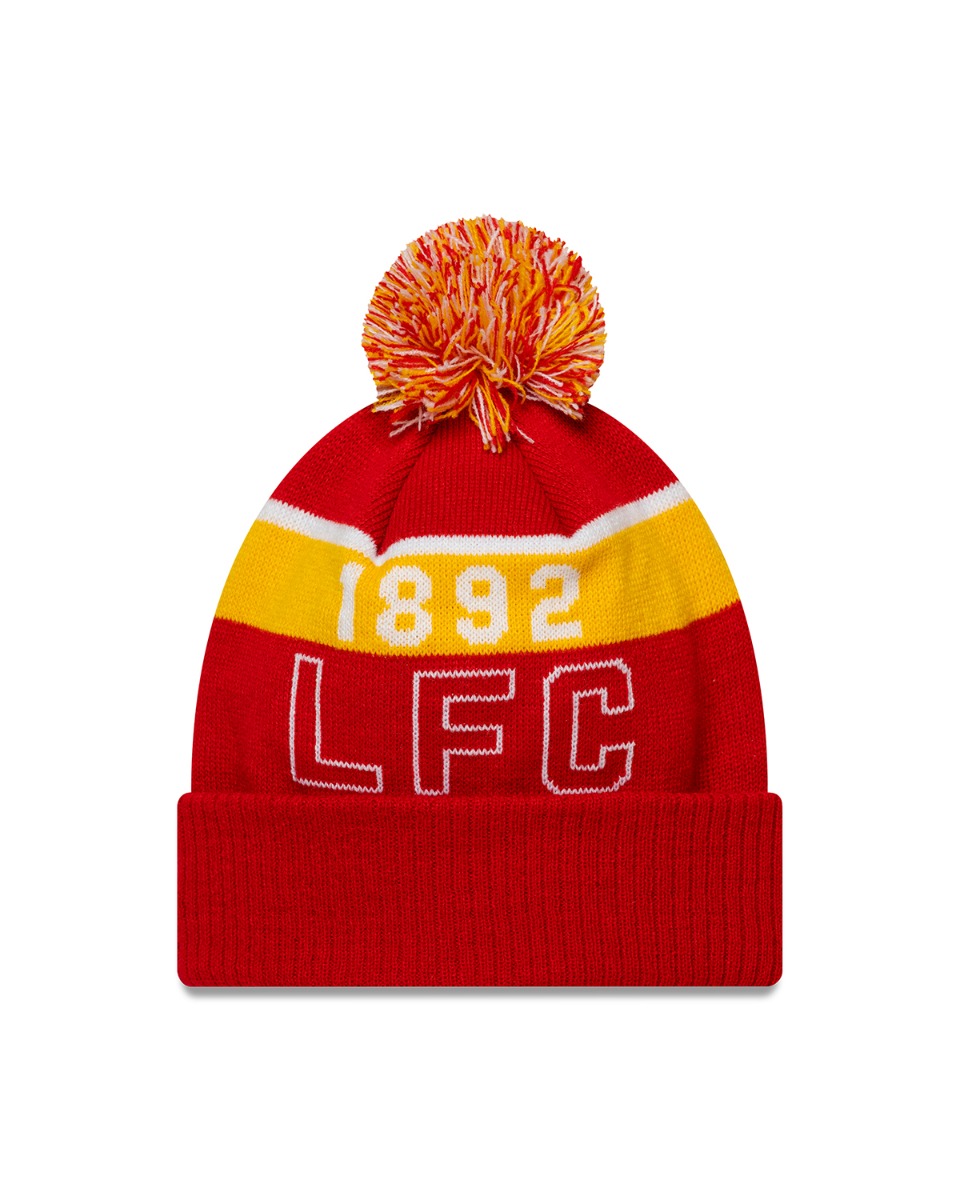 Gorro LFC New Era SPORT CUFF 1892 POM POM rojo y amarillo - Image 2
