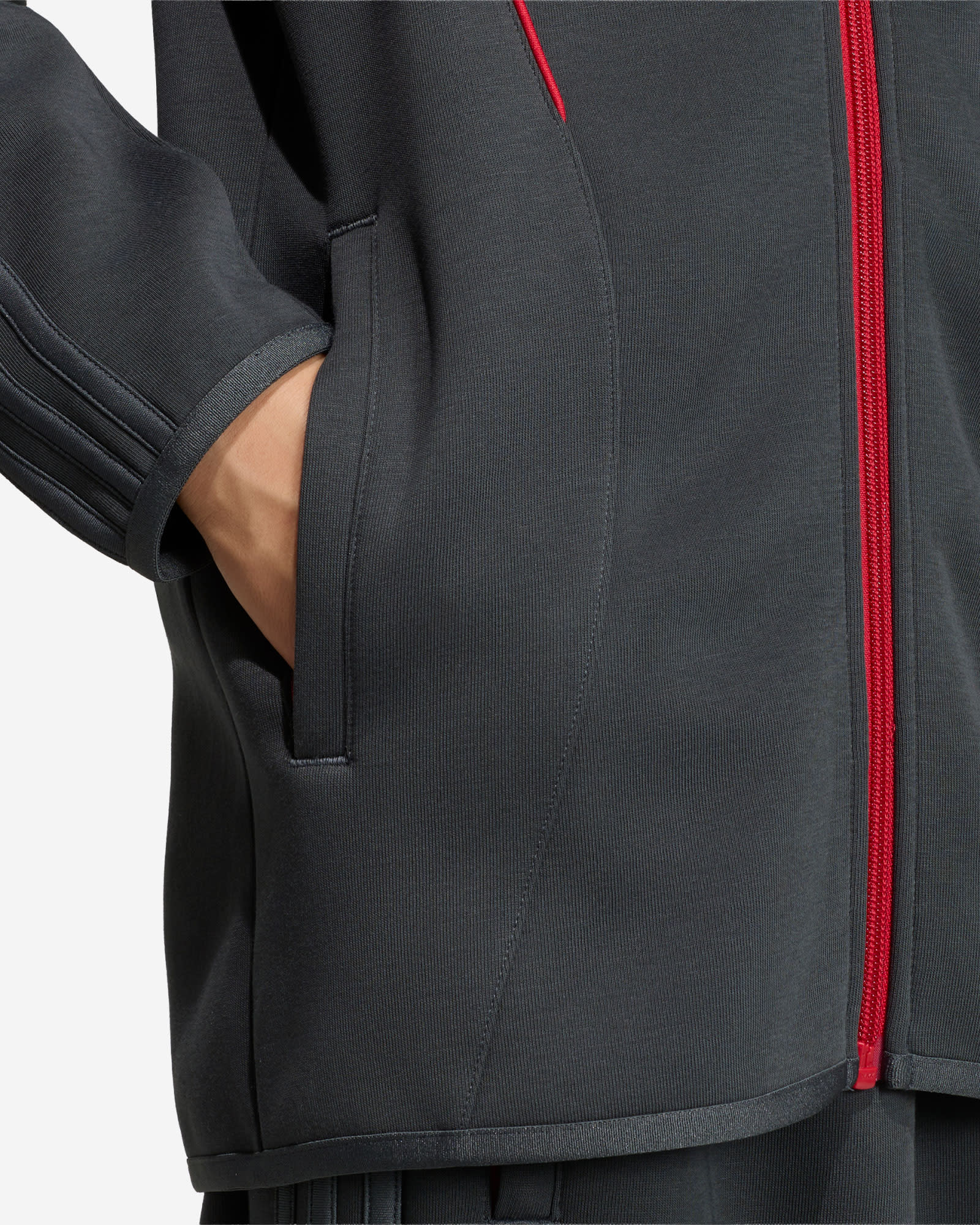 LFC adidas Youth Spacer Teamgeist 26 Track Top Dark Grey - Image 4