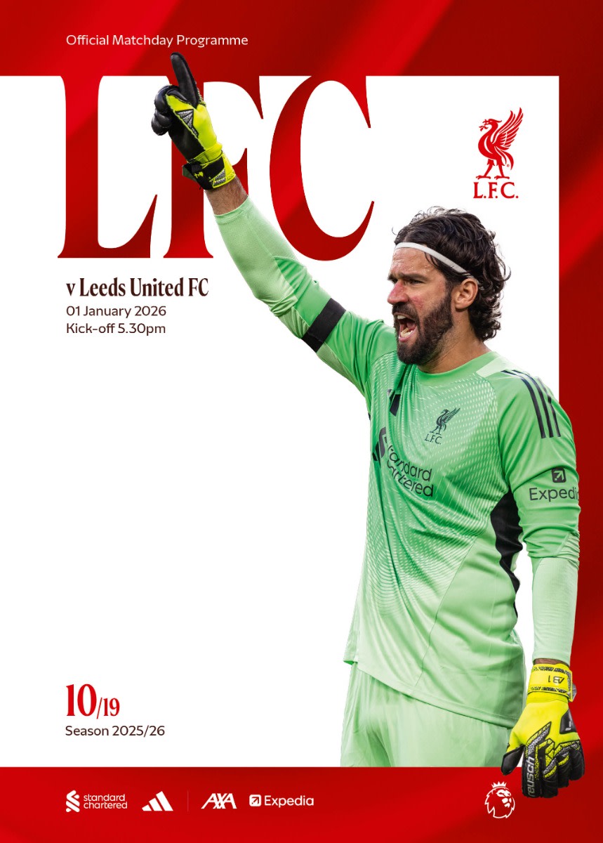 Matchday Programme - LFC vs Leeds - Premier League - 01/01/2026 - Image 1