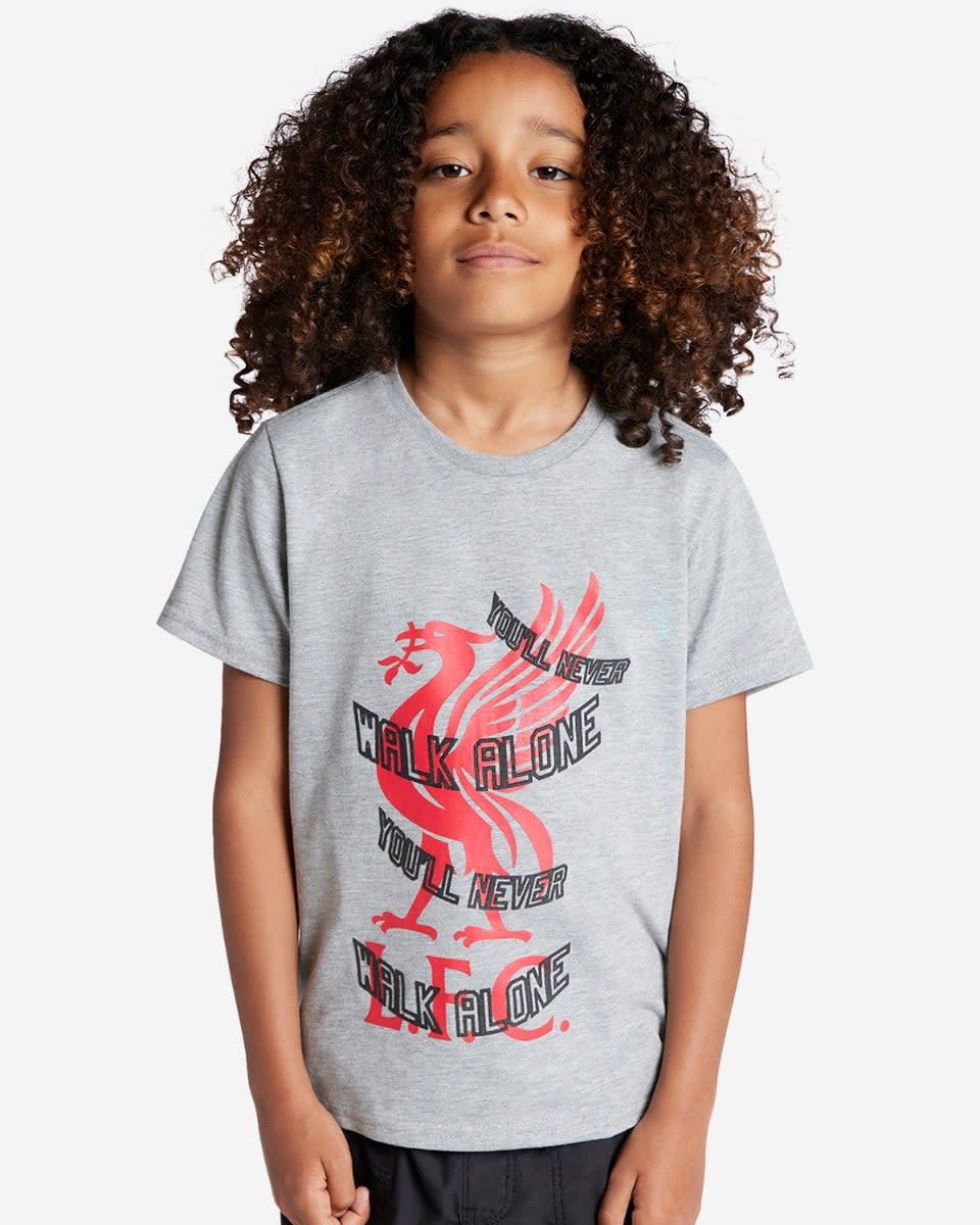 LFC Infants Wrap Liverbird Tee Grey - Image 2