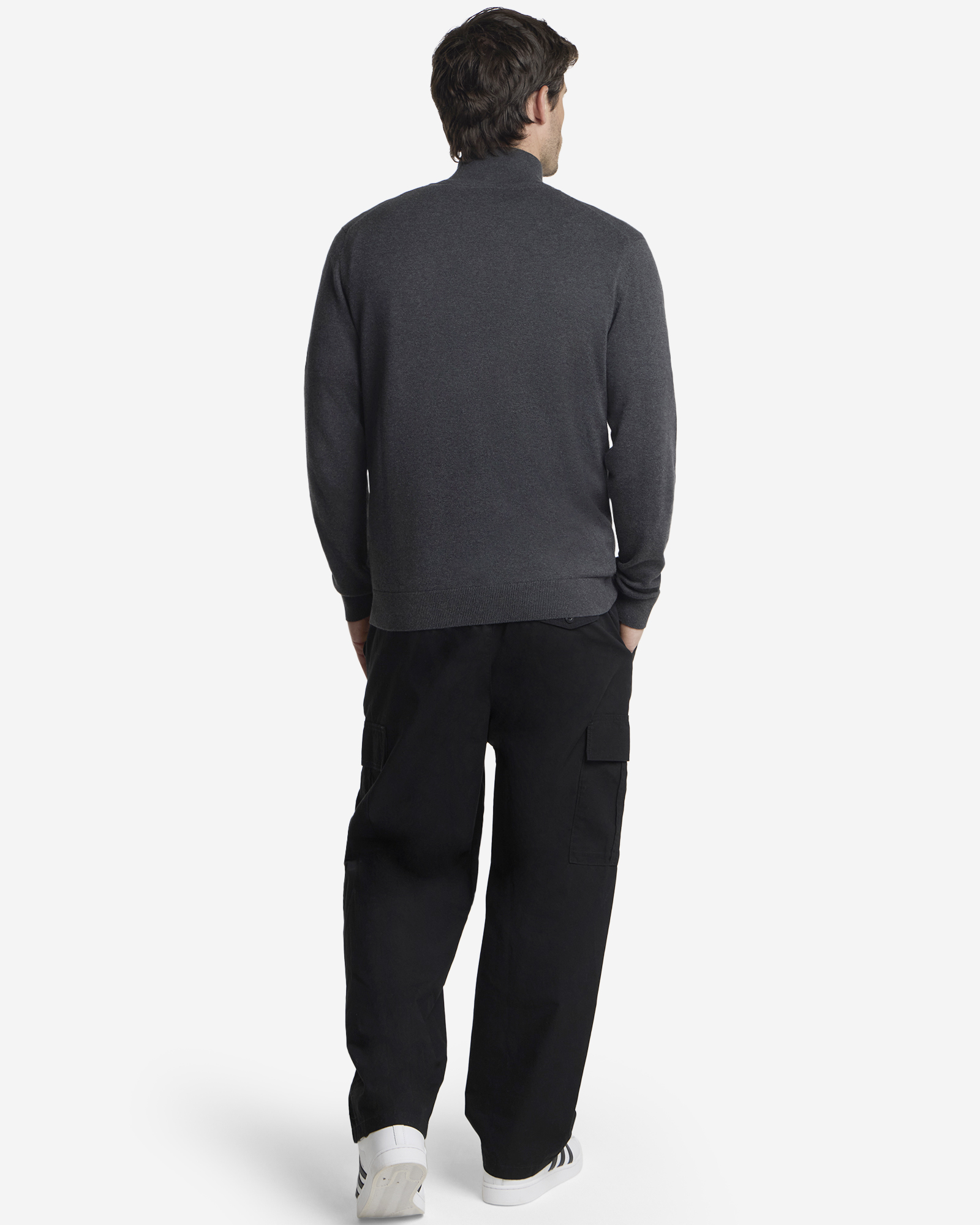 Jersey LFC de punto con cremallera para hombre, color gris - Image 3