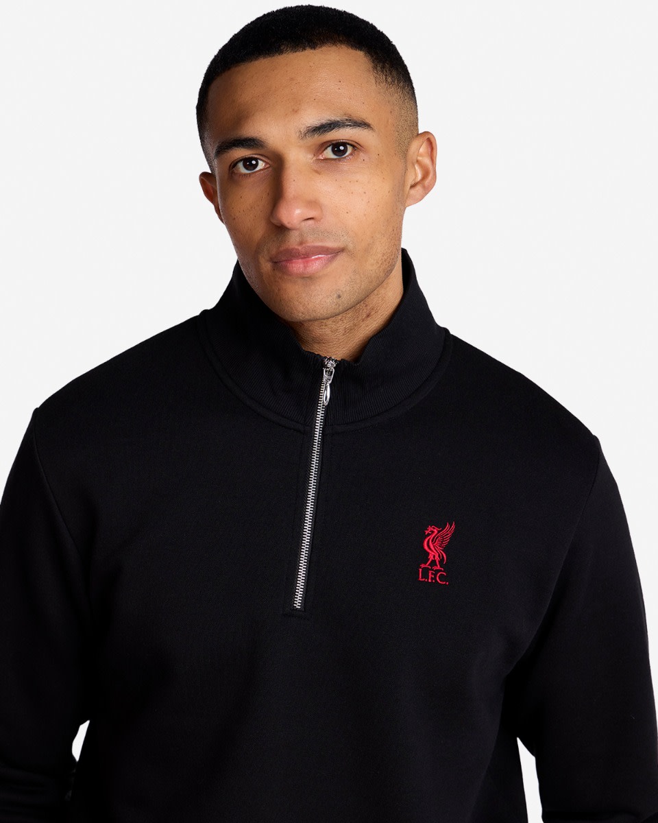 LFC Herren-Sweatshirt mit Viertelreißverschluss Schwarz - Image 2