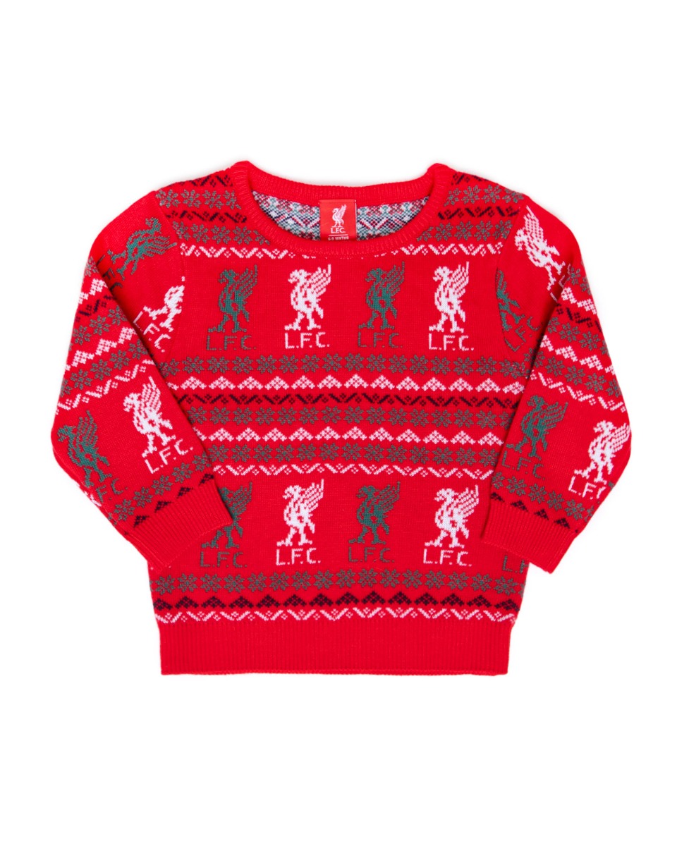 LFC Baby Fairisle Christmas Jumper - Image 1