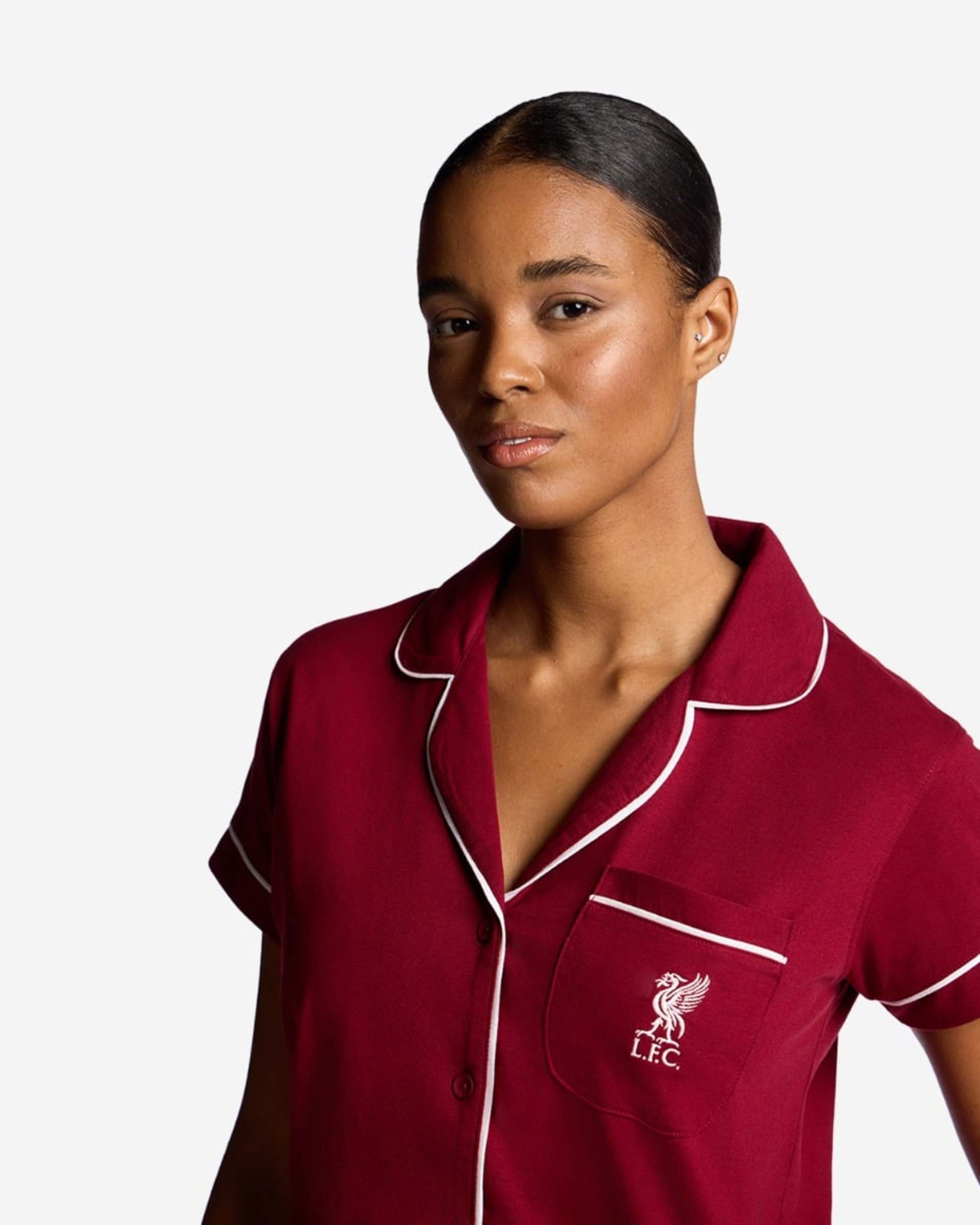LFC Kort Pyjamasæt til kvinder Rød - Image 4