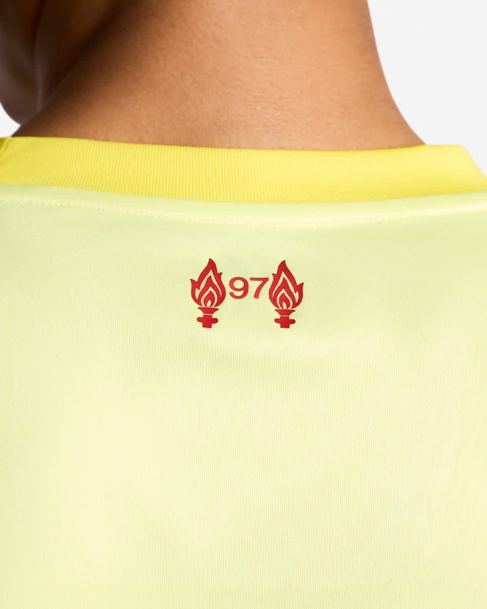 LFC adidas Mens 25/26 Long Sleeve Goalkeeper Jersey Yellow - Image 2