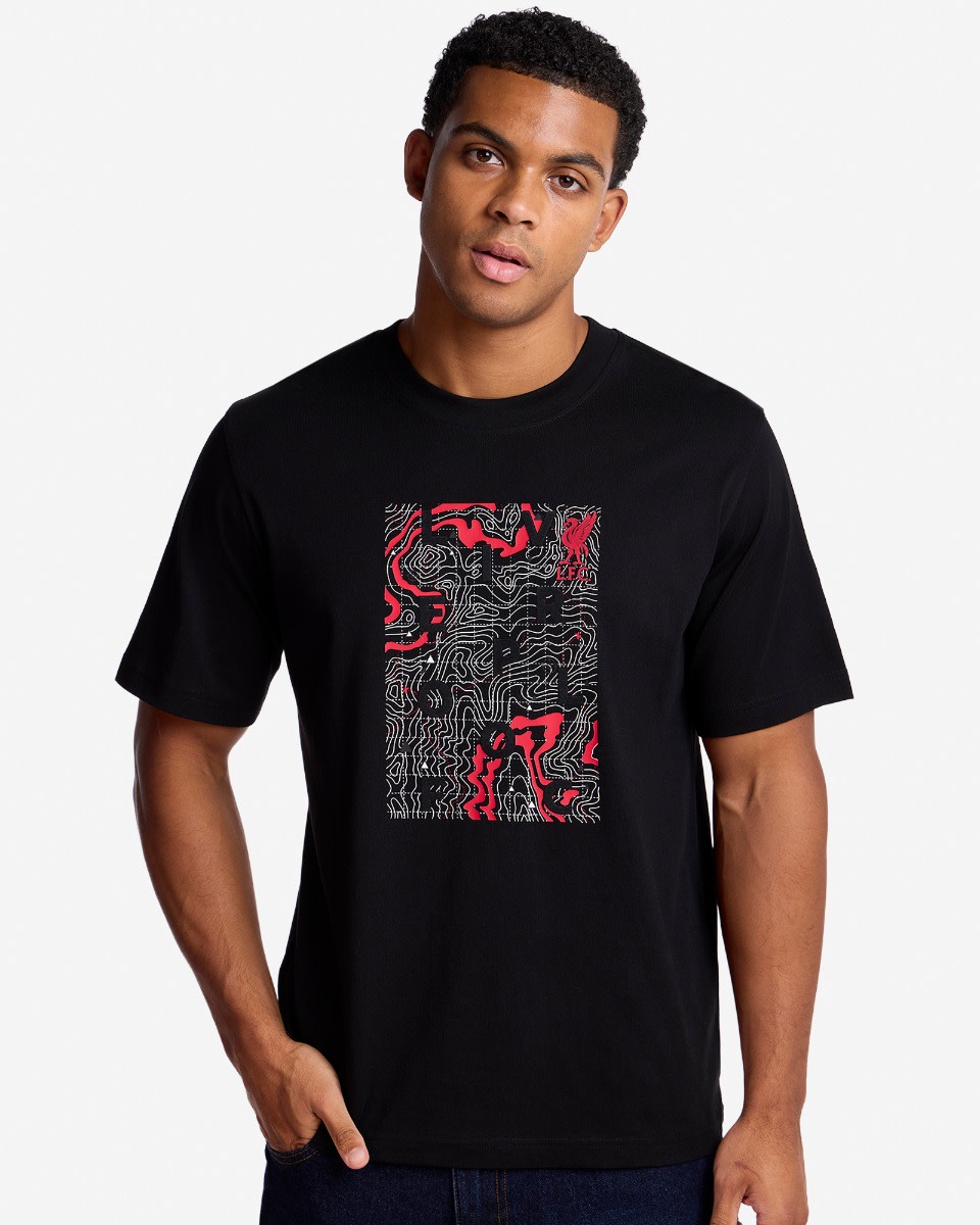 LFC Mens Flock Tee Black - Image 1