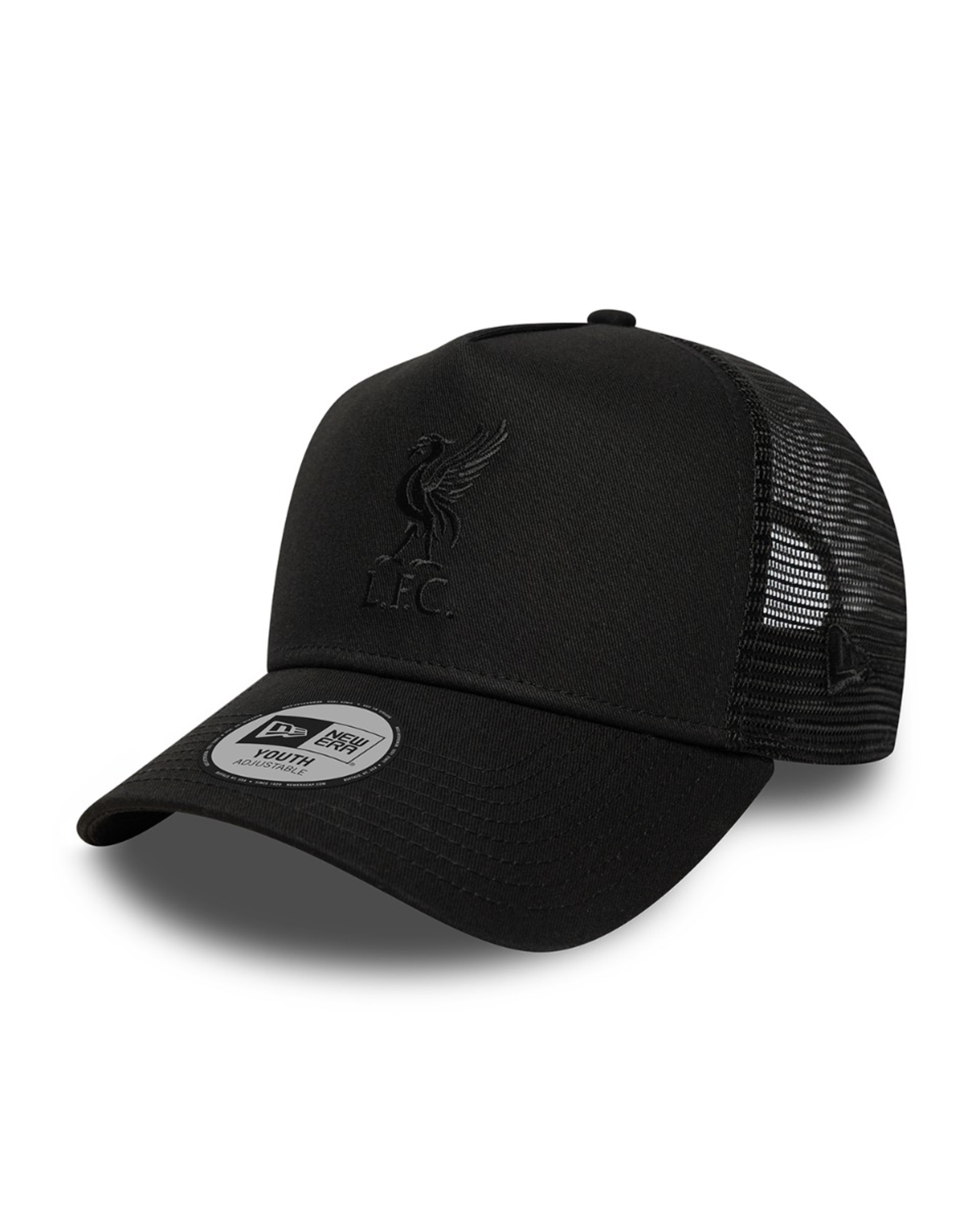 Gorra LFC New Era TRUCKER Tonal para niños, negra - Image 1