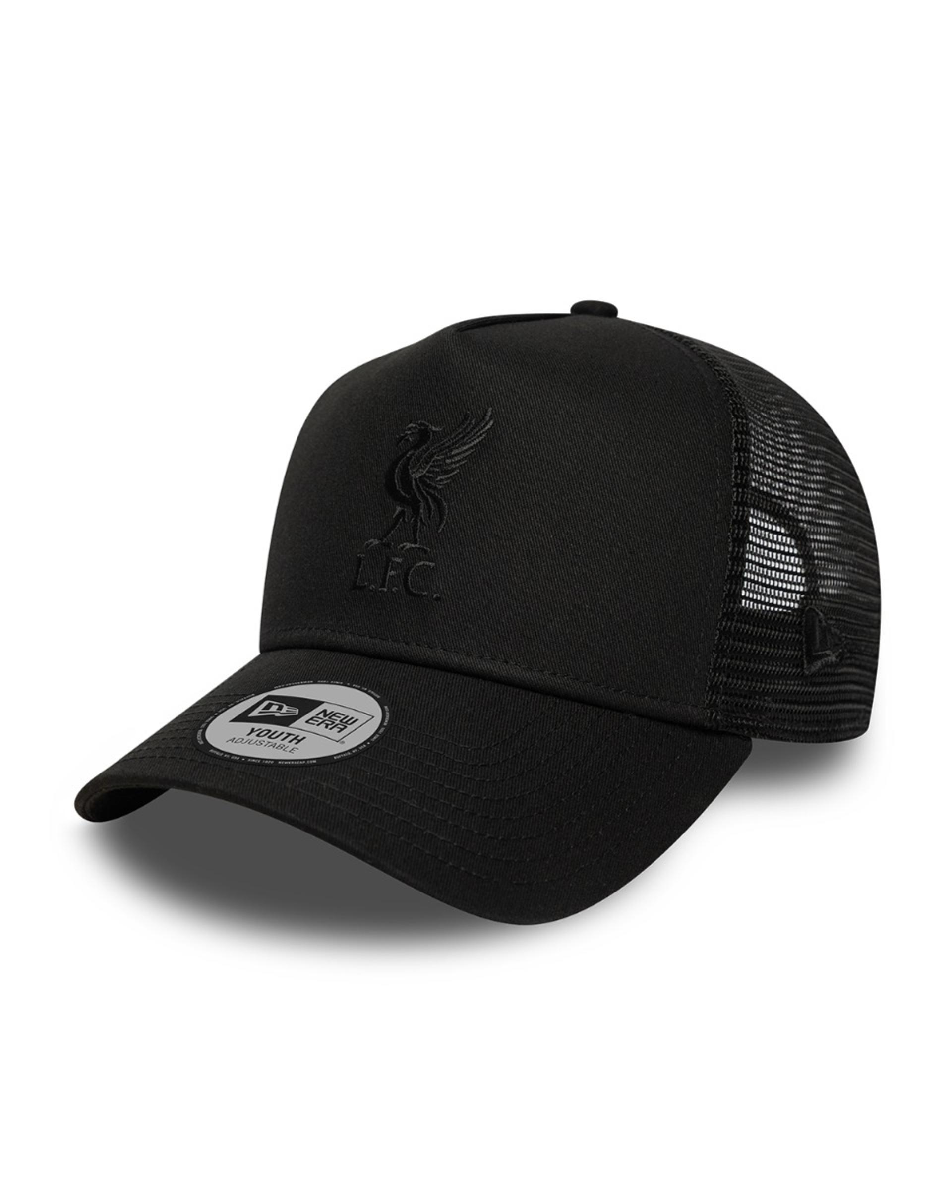 Casquette ton sur ton LFC New Era TRUCKER pour enfants, noire - Image 1