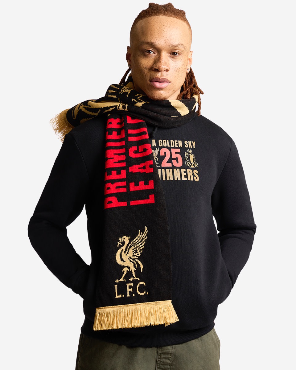 LFC EPL Champions 24/25 Scarf Black - Image 3